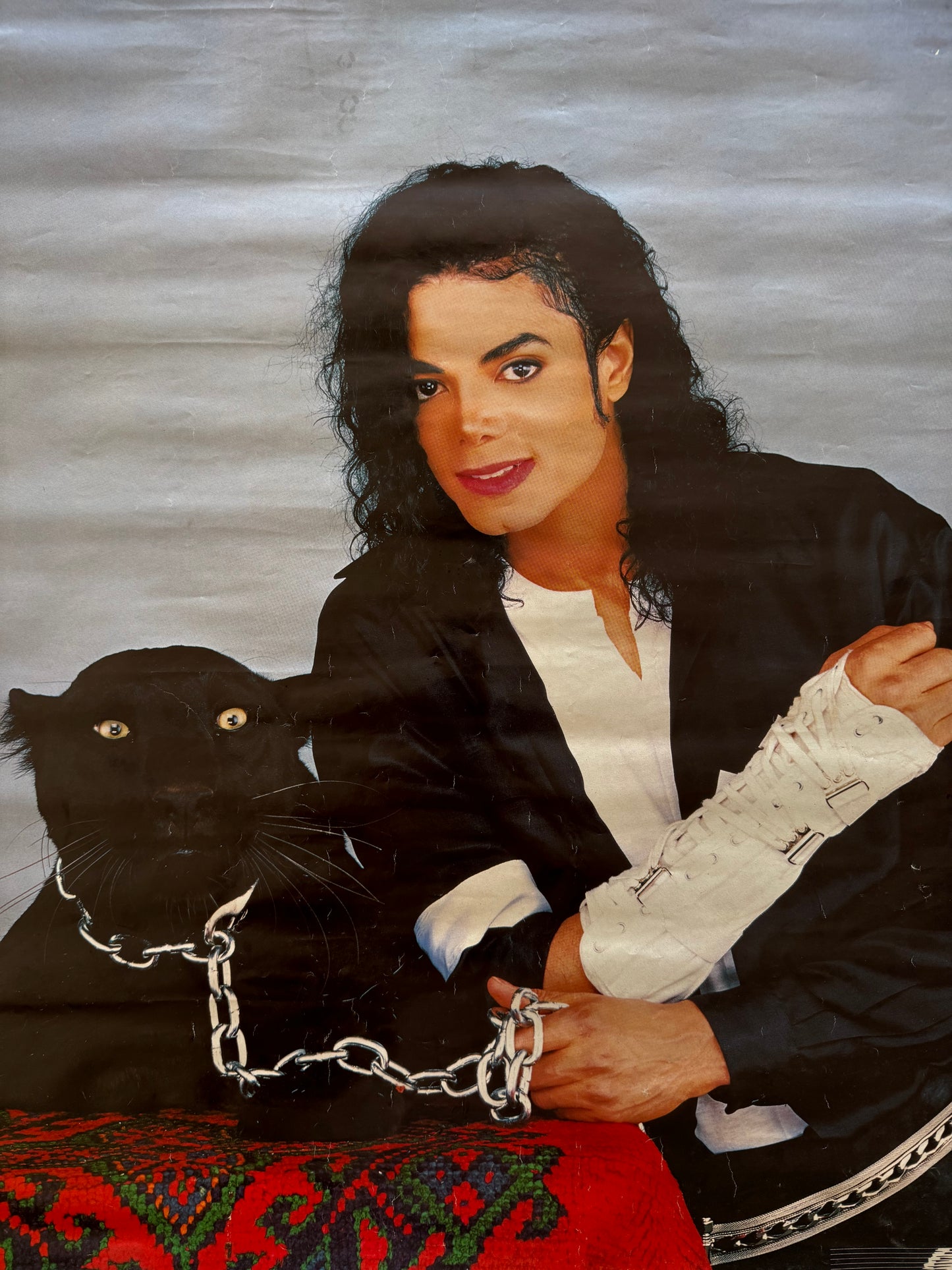Michael Jackson Black Panther Poster - MJJ Productions - 37" x 26.5" Rare 1991