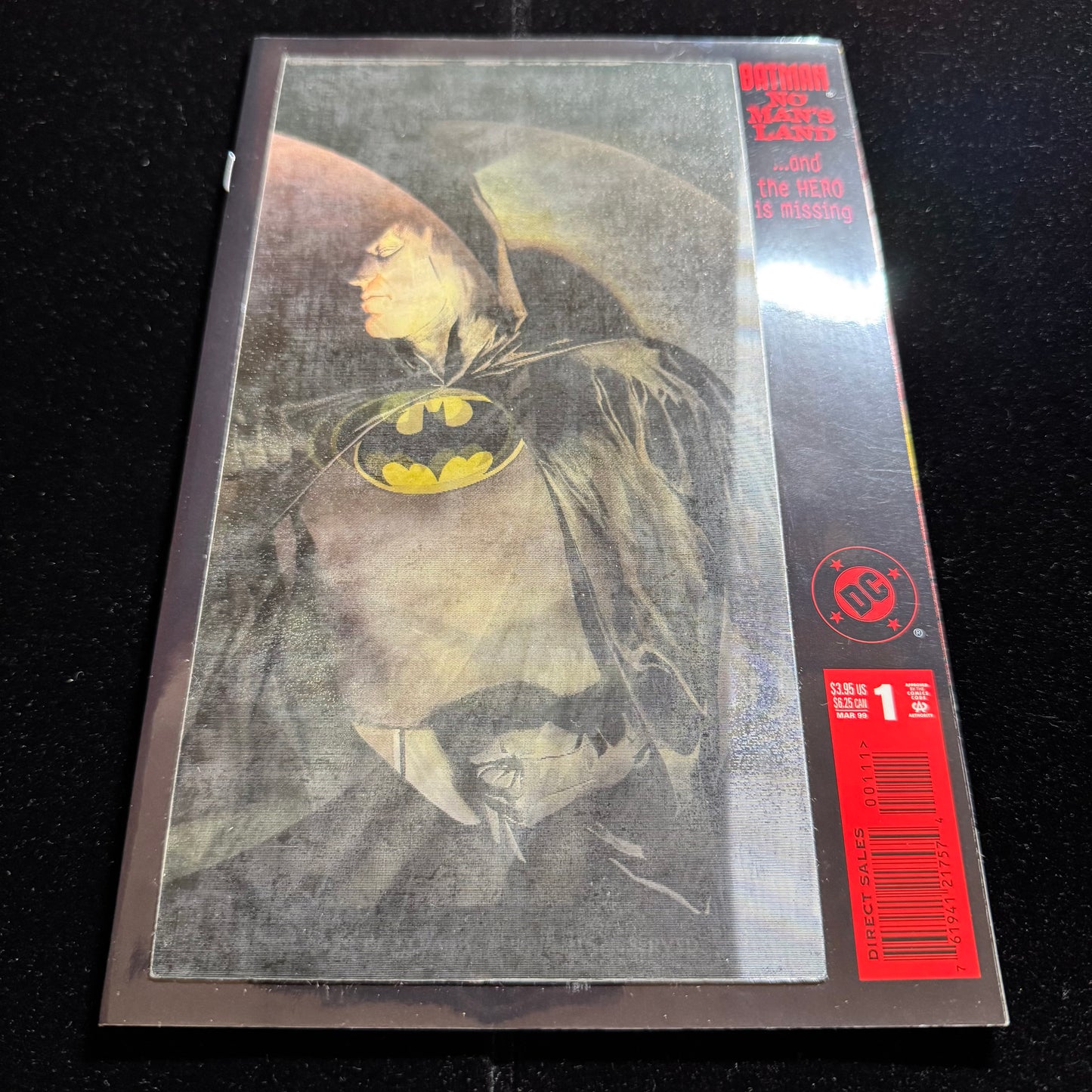 Batman: No Mans Land 1 - Lenticular Variant - Modern Age Dc Comics 1999