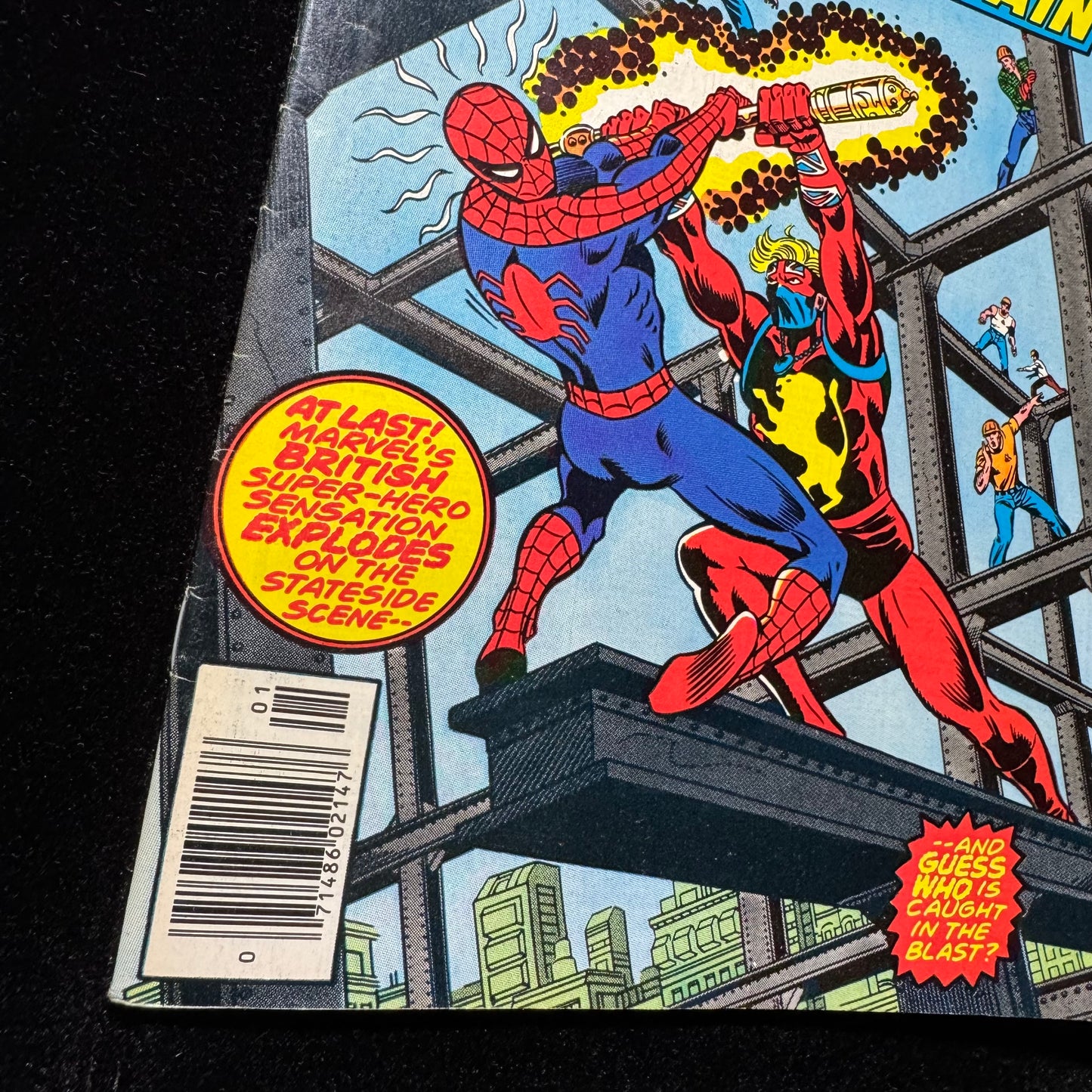 Marvel Team Up 65 - 1st App Cap Britain In US Comics - Bronze Age Marvel 1978