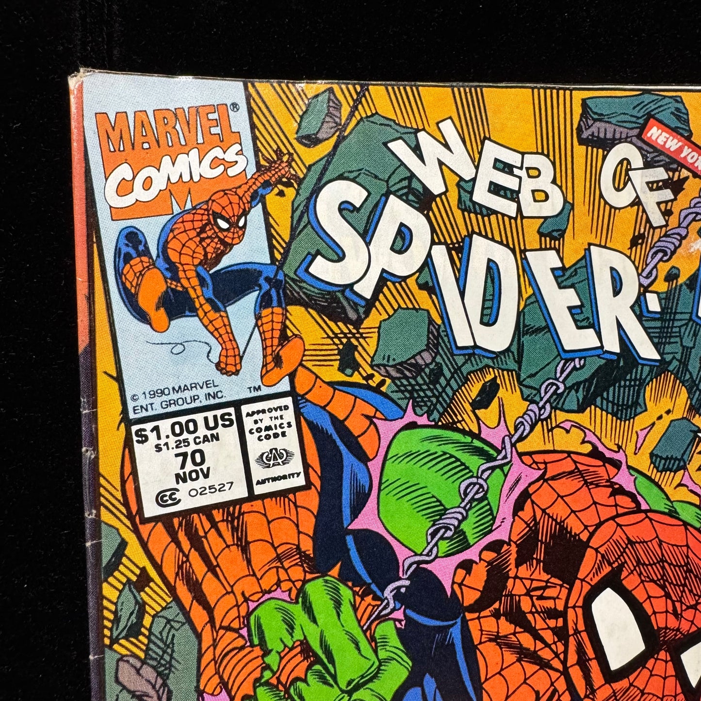 Web Of Spider-Man 70 - Newsstand - 1st App Spider-Hulk - Copper Age Marvel 1990