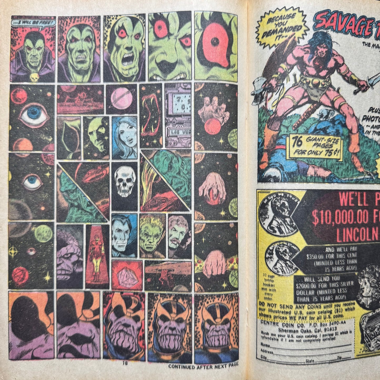 Captain Marvel 28 - 4th App Thanos/ 3rd App Drax - Bronze Age Marvel Comics 1973
