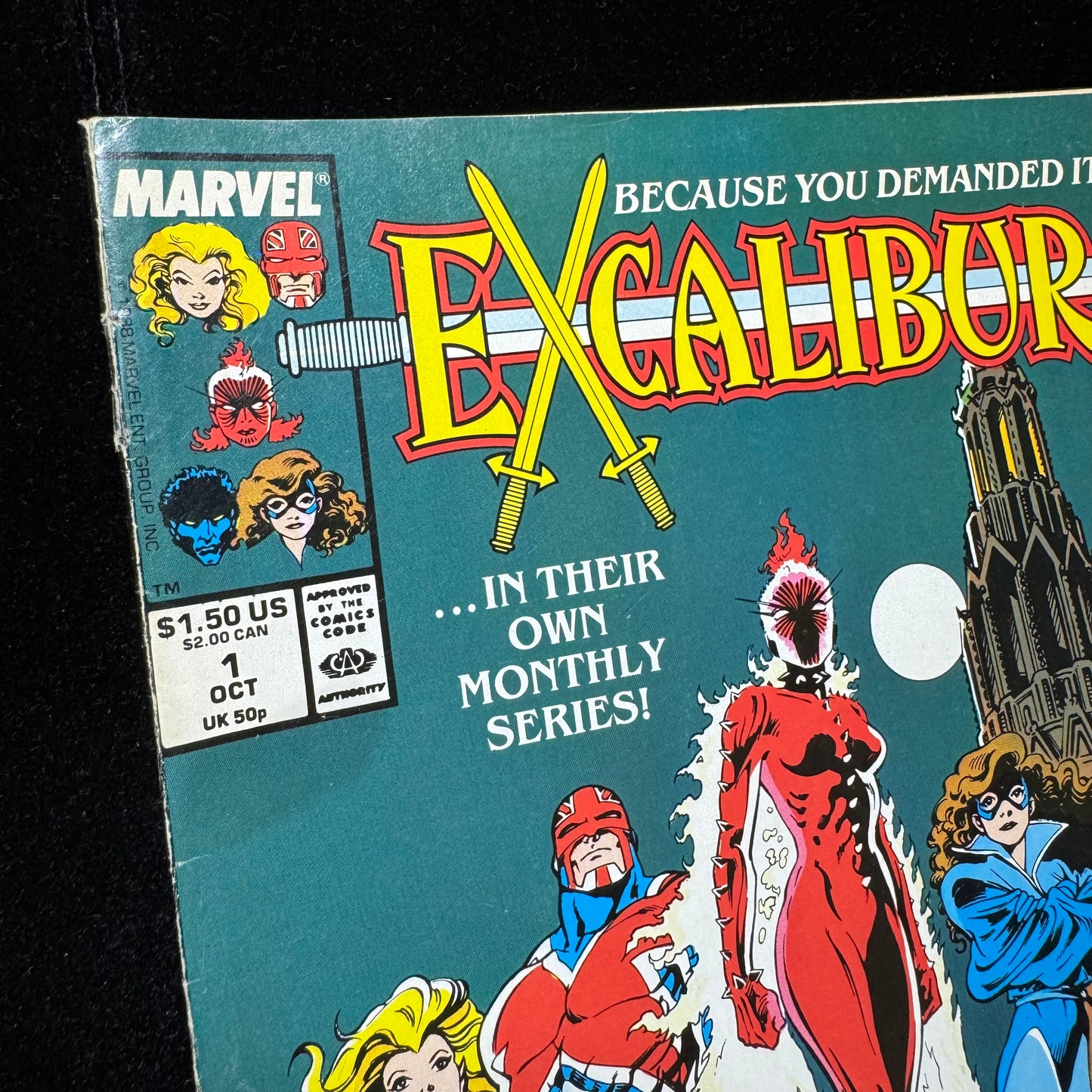 Excalibur 1 - 1st Ongoing Excalibur Title - Copper Age Marvel Comics 1988