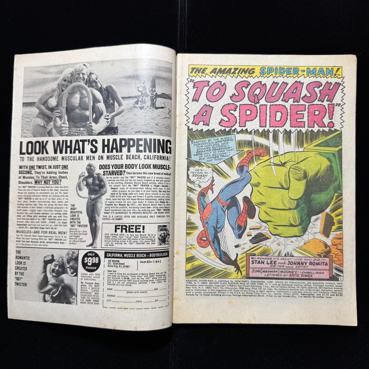 Amazing Spider-Man 67 - 1st App Randy Robertson - Silver Age Marvel Comics 1968