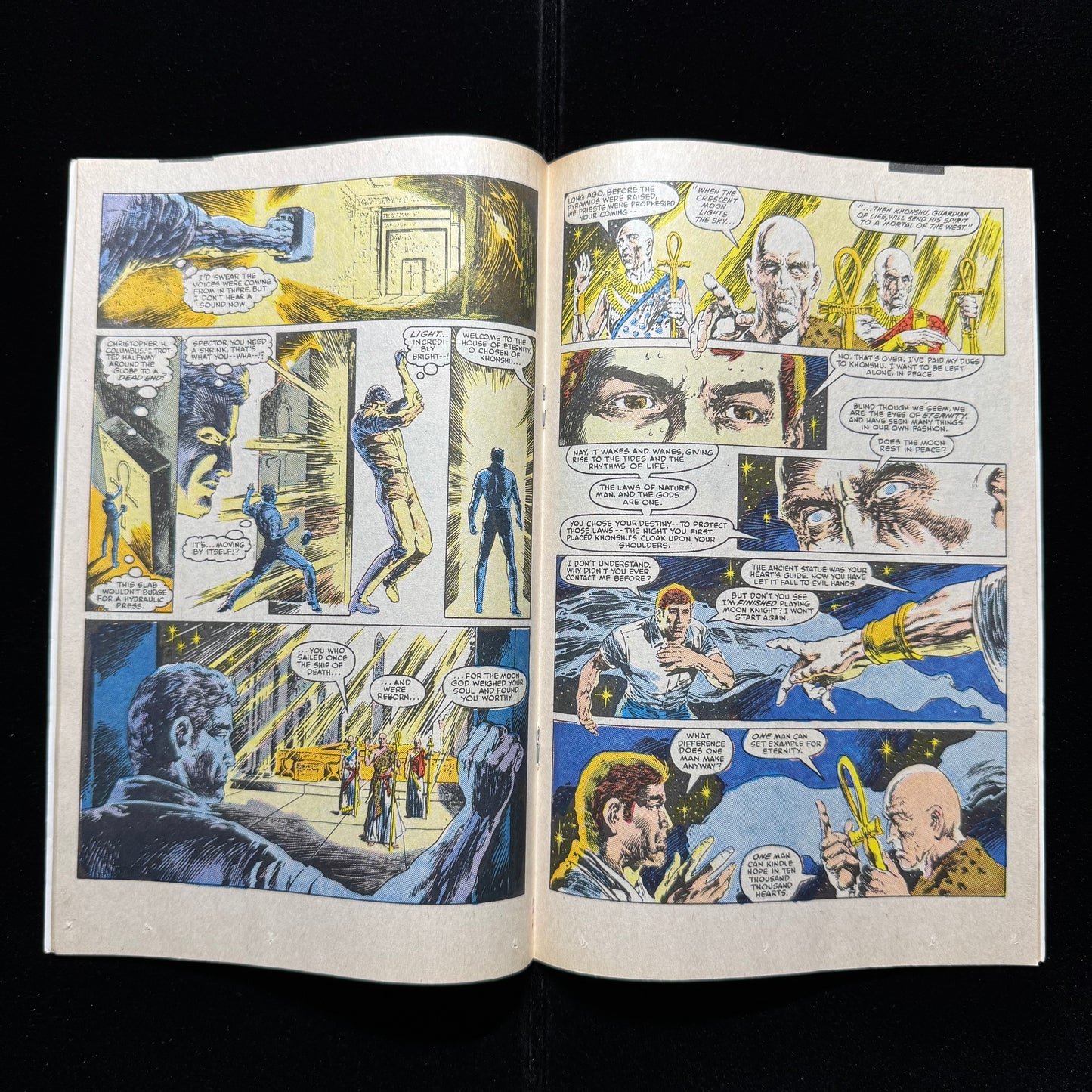 Moon Knight 1 - Debut Of New Moon Knight Suit - Copper Age Marvel Comics 1985