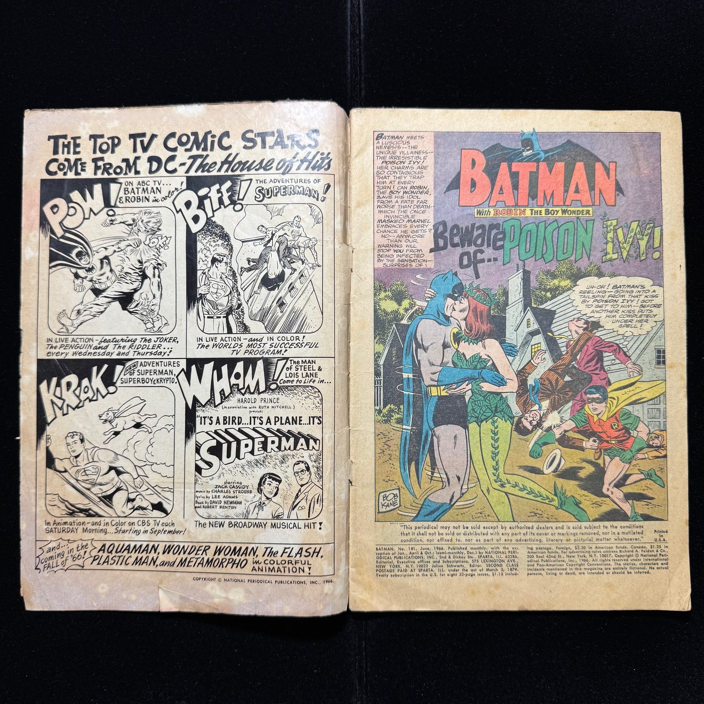 Batman 181 - 1st Appearance Of Poison Ivy - Silver Age Dc Comics 1966