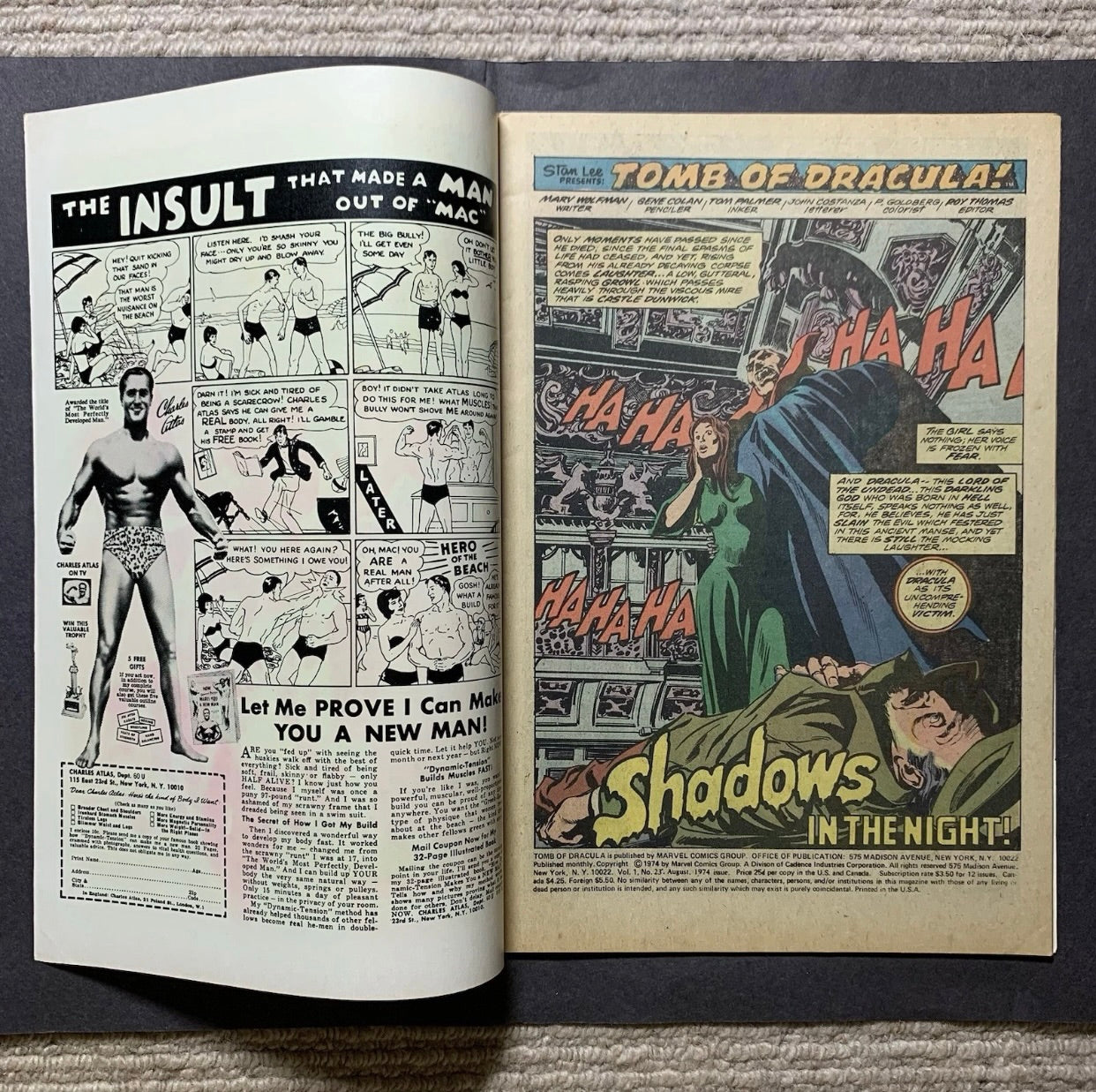 Tomb of Dracula 23/ Bronze Age marvel comics 1974