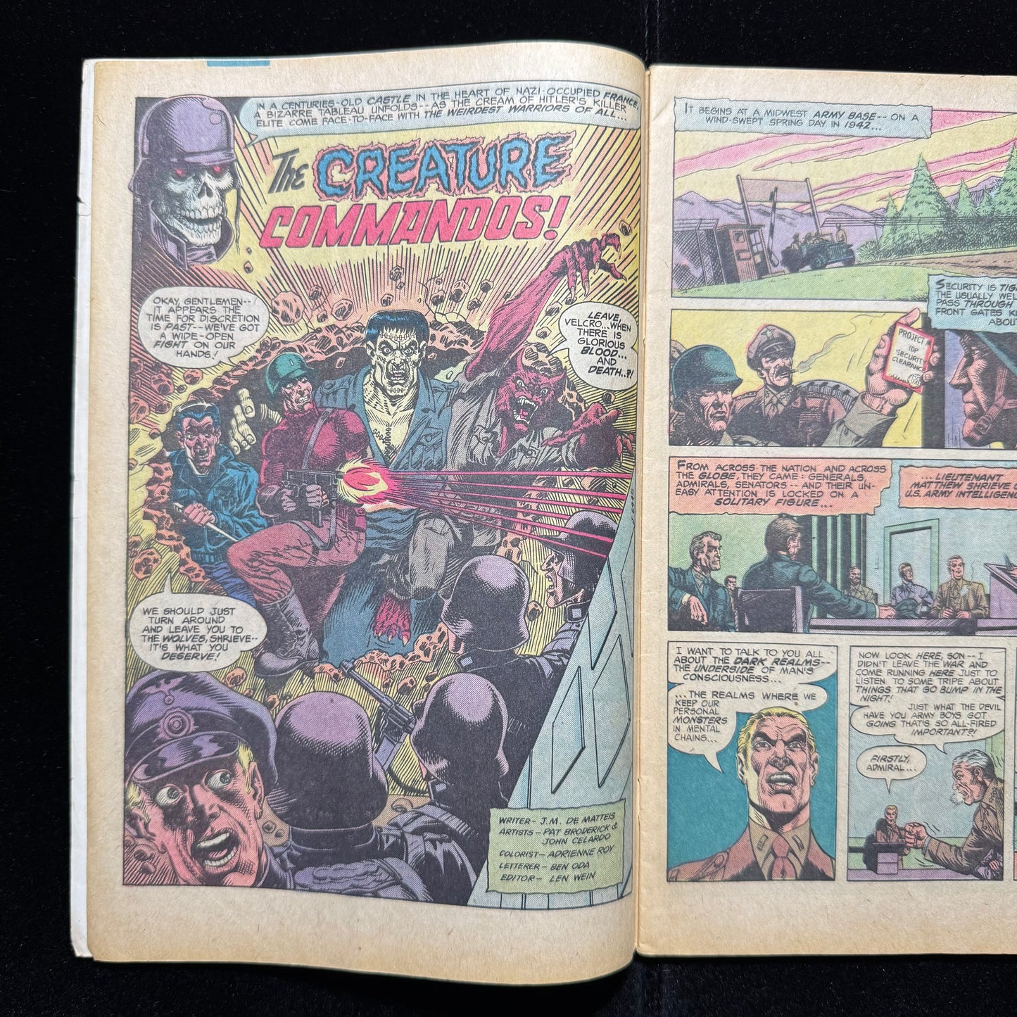 Weird War Tales 93 - 1st App Of Creature Commandos - Bronze Age Dc Comics 1980