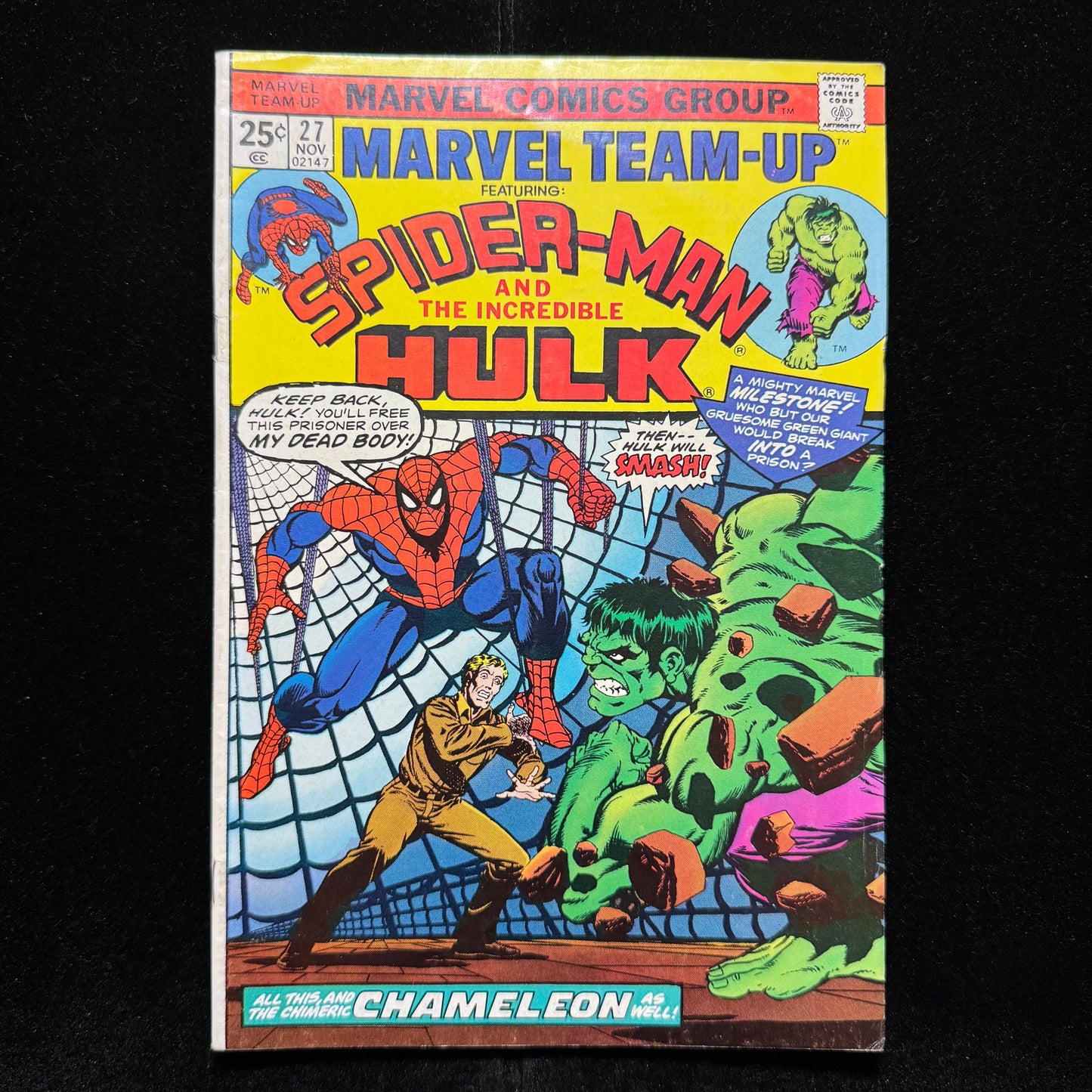 Marvel Team Up 27 - Value Stamp Has Been Cut Out- Bronze Age Marvel Comics 1974