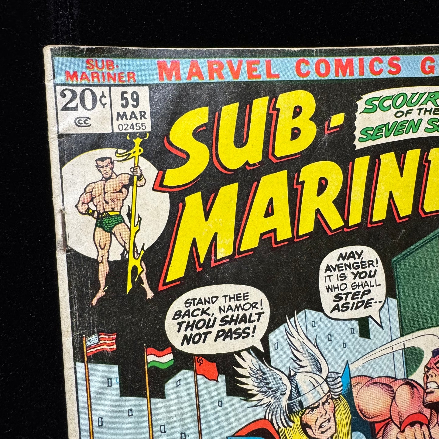 Sub-Mariner 59 - Battle Of Sub-Mariner Vs Thor - Bronze Age Marvel Comics 1973