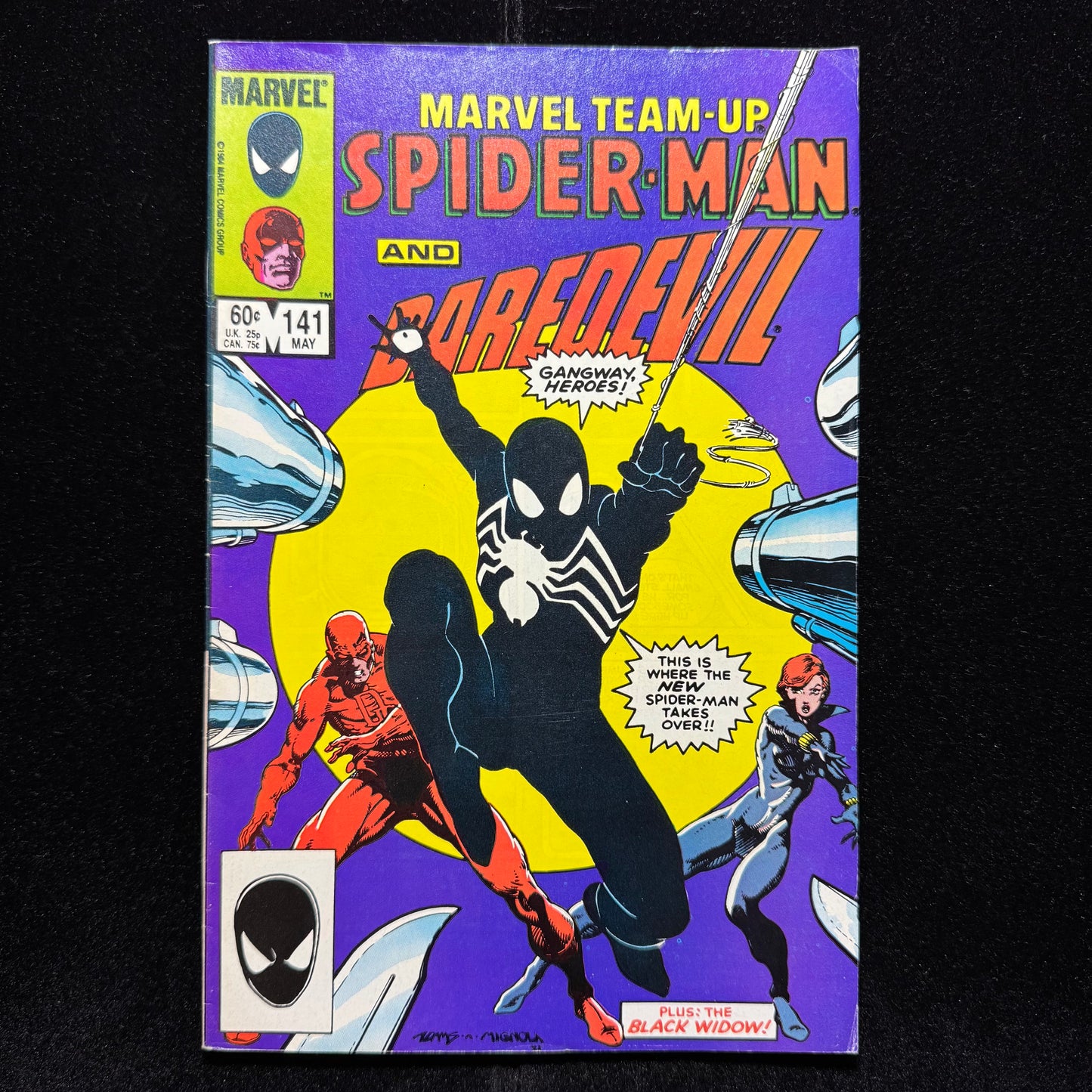 Marvel Team Up 141 - 2nd Appearance Of Symbiote - Copper Age Marvel Comics 1984