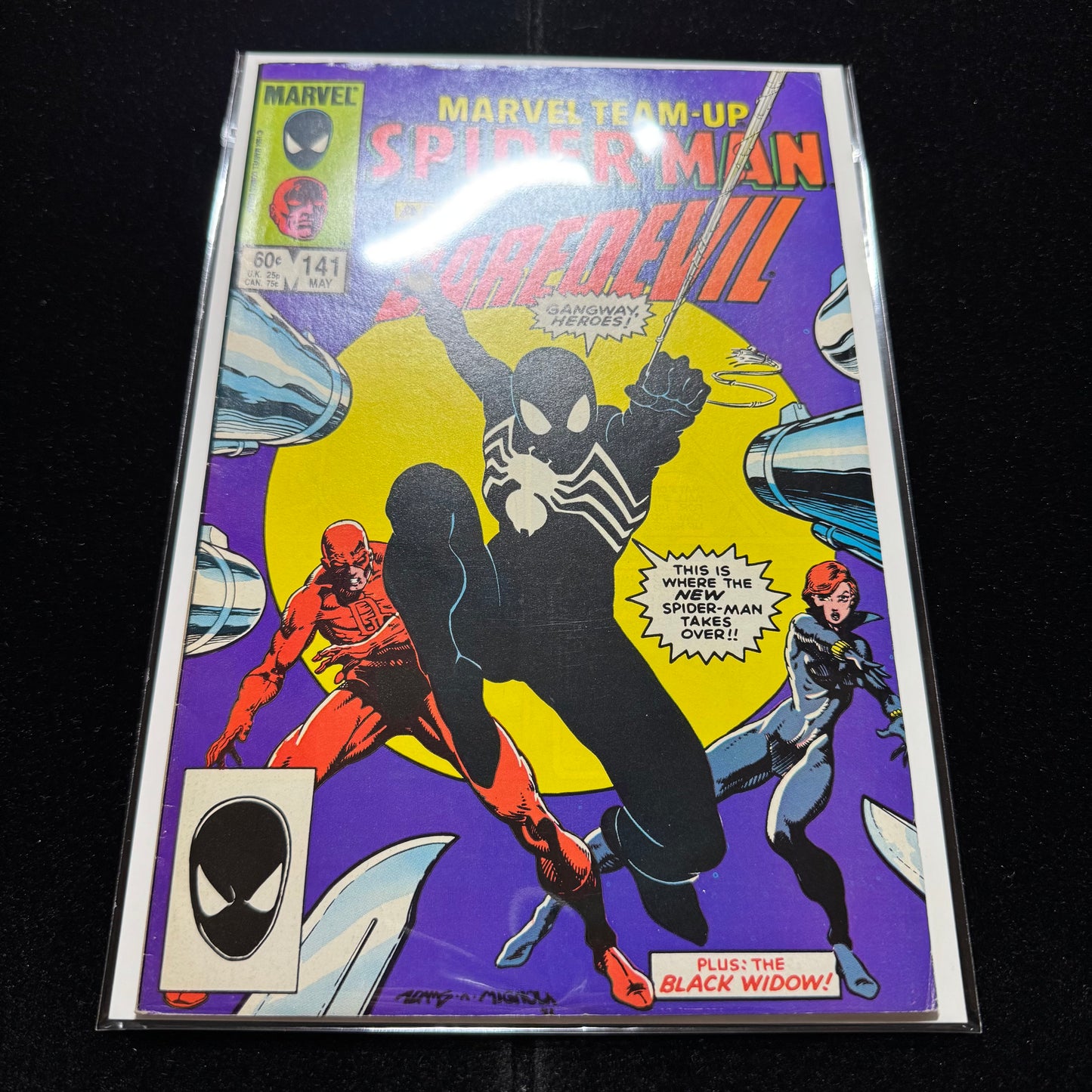 Marvel Team Up 141 - 2nd Appearance Of Symbiote - Copper Age Marvel Comics 1984
