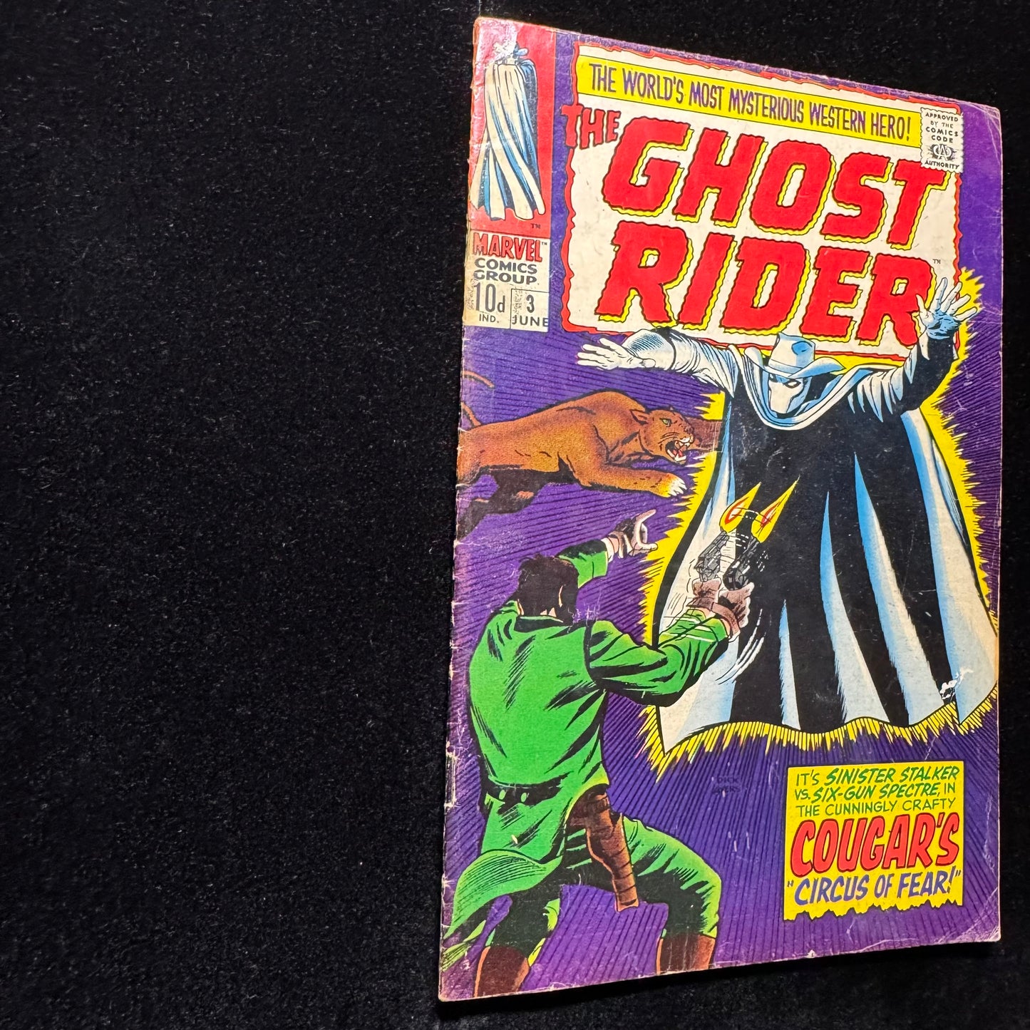 Ghost Rider 3 - 3rd Appearance Of Carter Slade - Silver Age Marvel Comics 1967