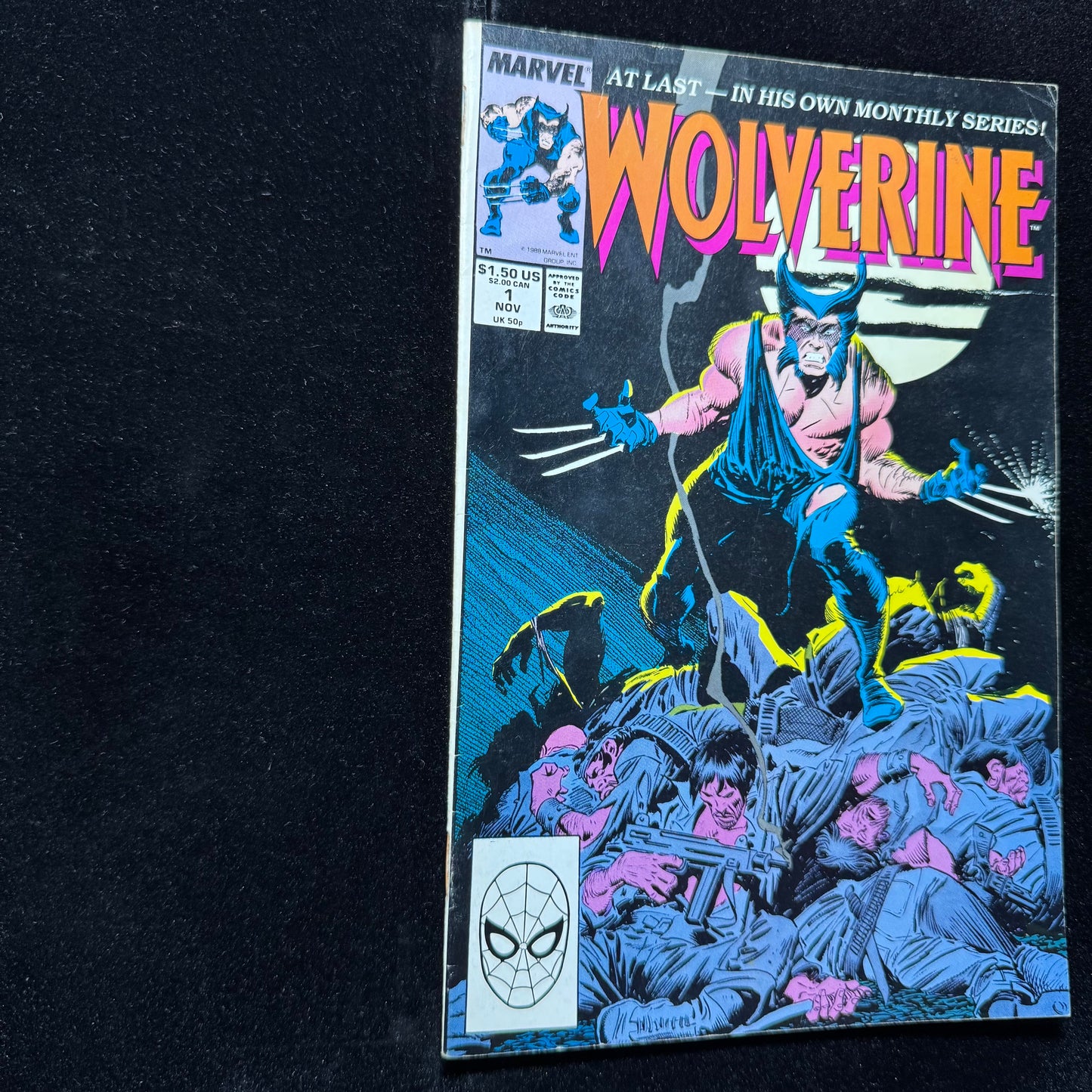 Wolverine 1 - Premiere Issue + 1st Wolverine Black Suit - Copper Age Marvel 1988