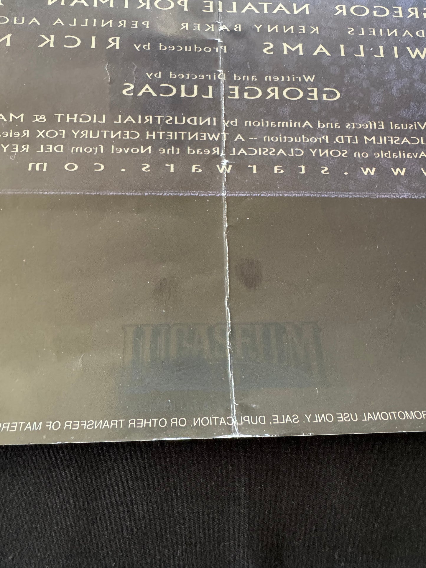 Star Wars Episode I The Phantom Menace - Original 1999 Cinema Poster Darth Maul
