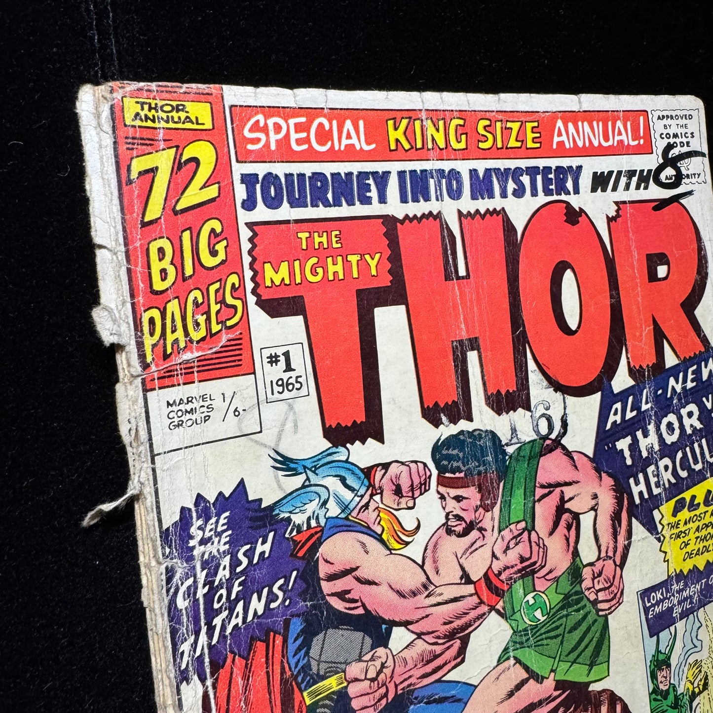 Journey Into Mystery Annual 1 - 1st App Of Hercules - Silver Age Marvel 1965