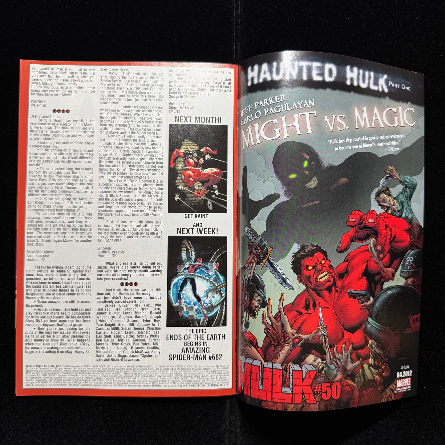 Scarlet Spider 3 - 1st Appearance Of The Harvester - Modern Age Marvel 2012