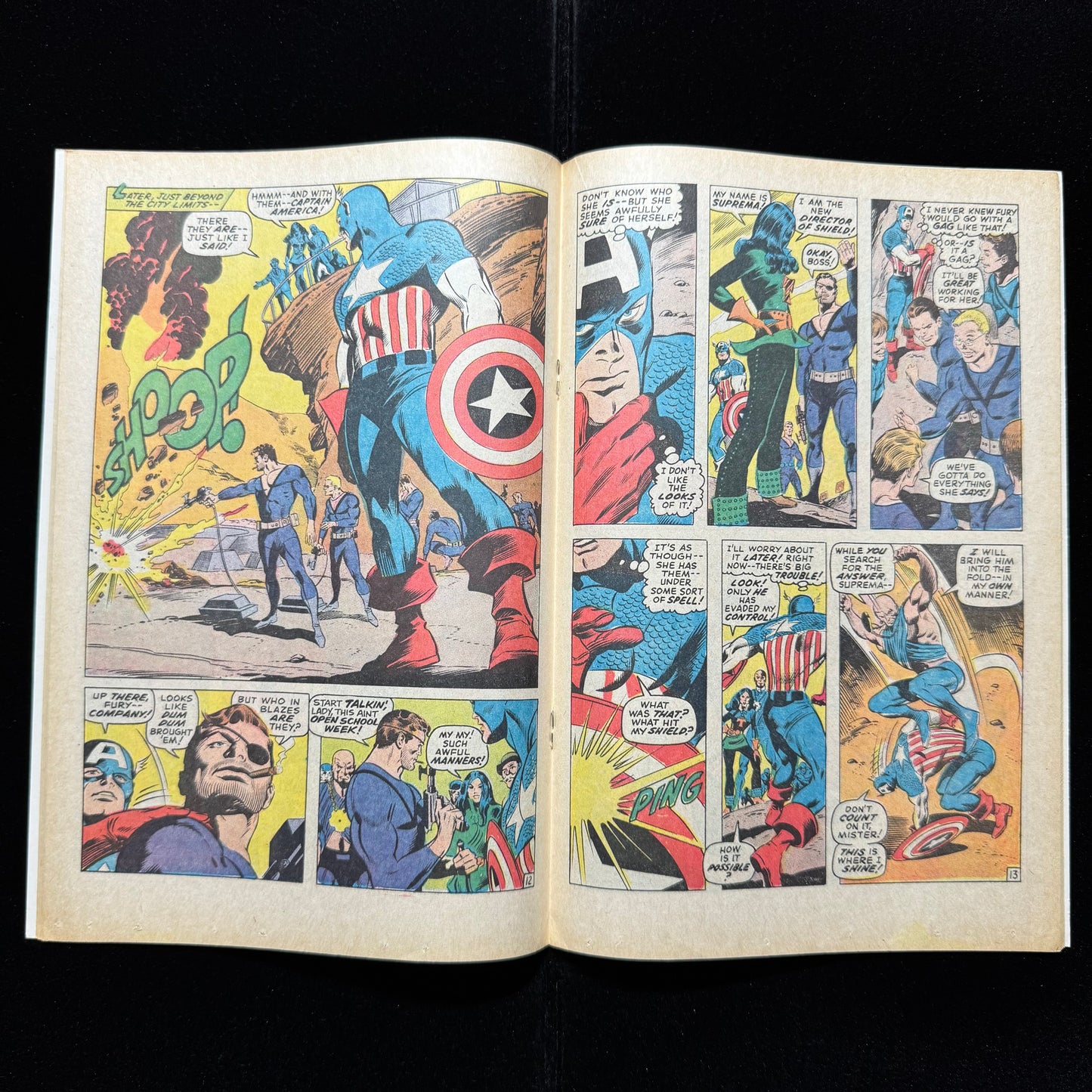 Captain America 123 - 1st Appearance Of Suprema - Bronze Age Marvel Comics 1970