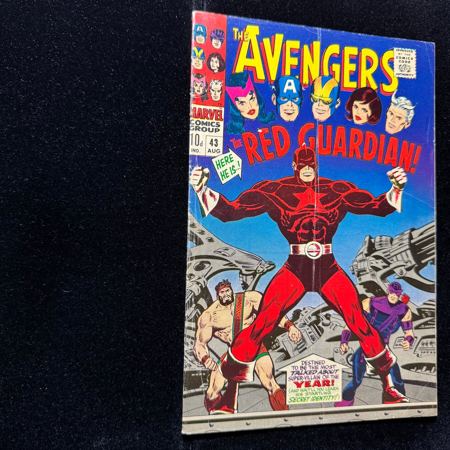Avengers 43 - 1st Appearance Of The Red Guardian - Silver Age Marvel Comics 1967