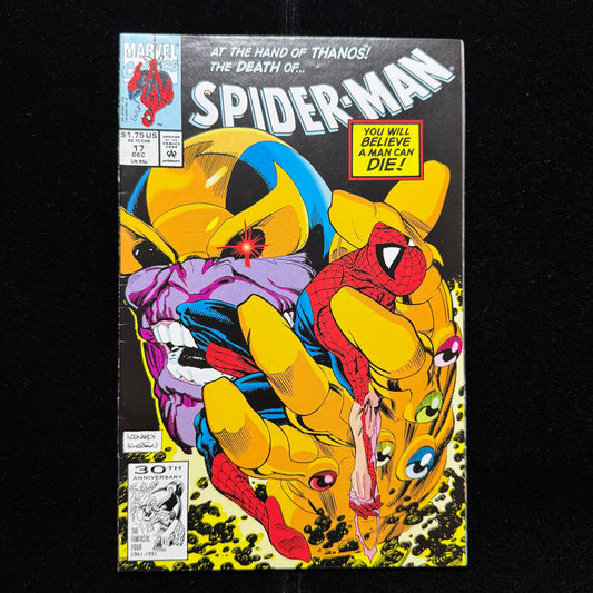 Spider-Man 17 - Thanos Cover - Copper Age Marvel Comics 1991