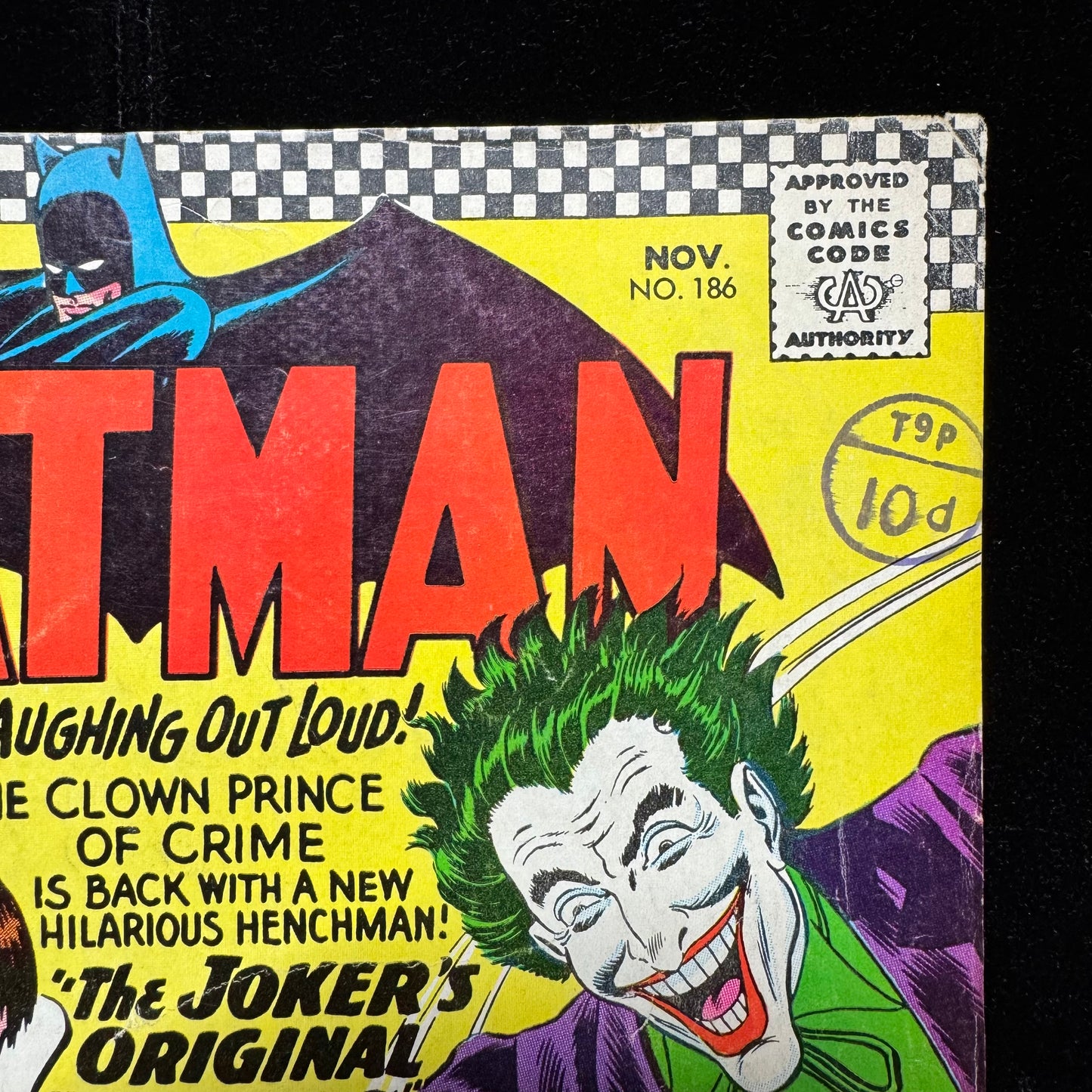 Batman 186 - 1st Appearance Of Gaggy The Clown - Silver Age Dc Comics 1966