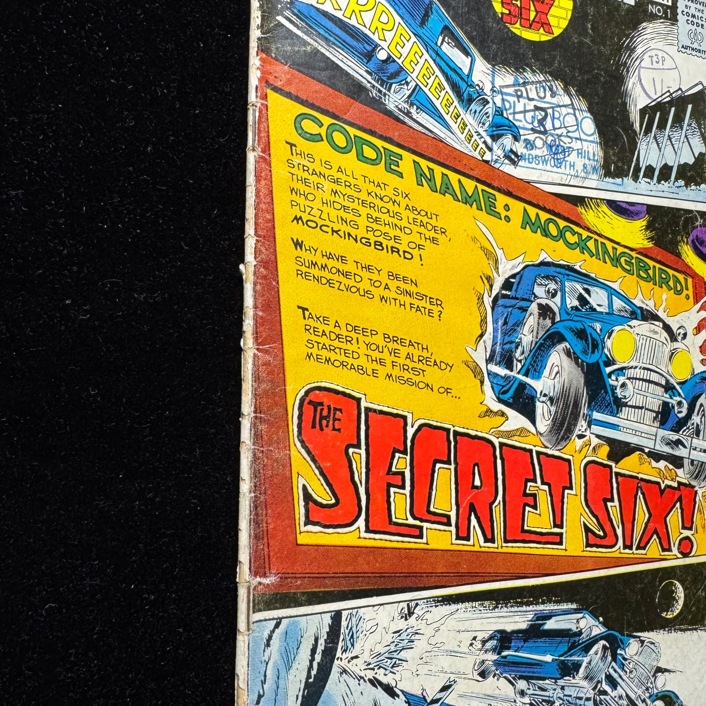 Secret Six 1 - 1st Team Appearance Of The Secret Six - Silver Age Dc Comics 1968