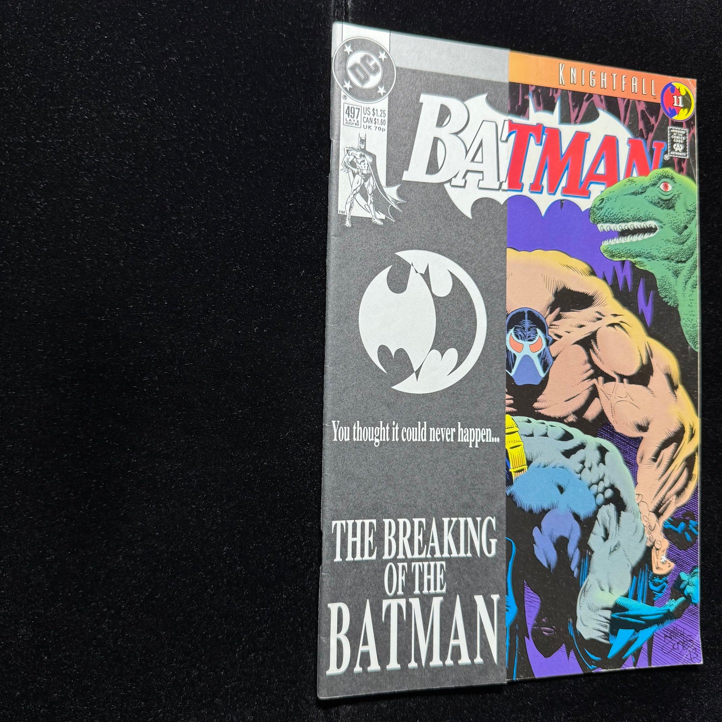 Batman 497 - Bane Breaks Batman’s Back - Variant - Modern Age Dc Comics 1993