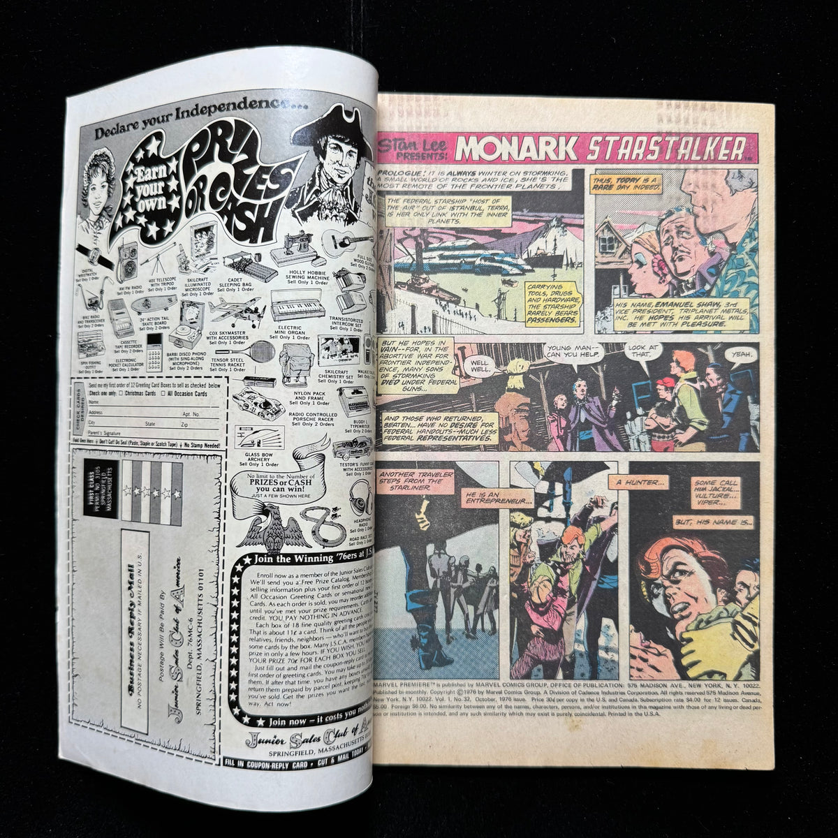 Marvel Premiere 32 - 1st App Monark Starstalker - Bronze Age Marvel Comics 1976