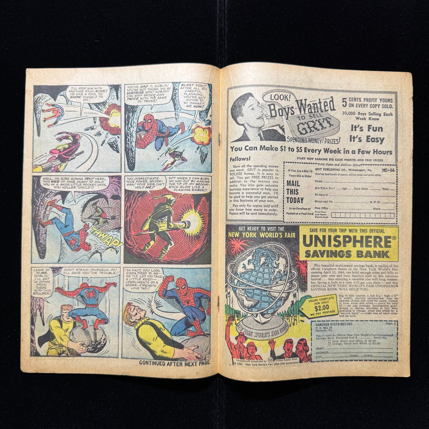 Amazing Spider-Man 14 - 1st App Of Green Goblin - Coverless - Silver Age Marvel Comics 1964