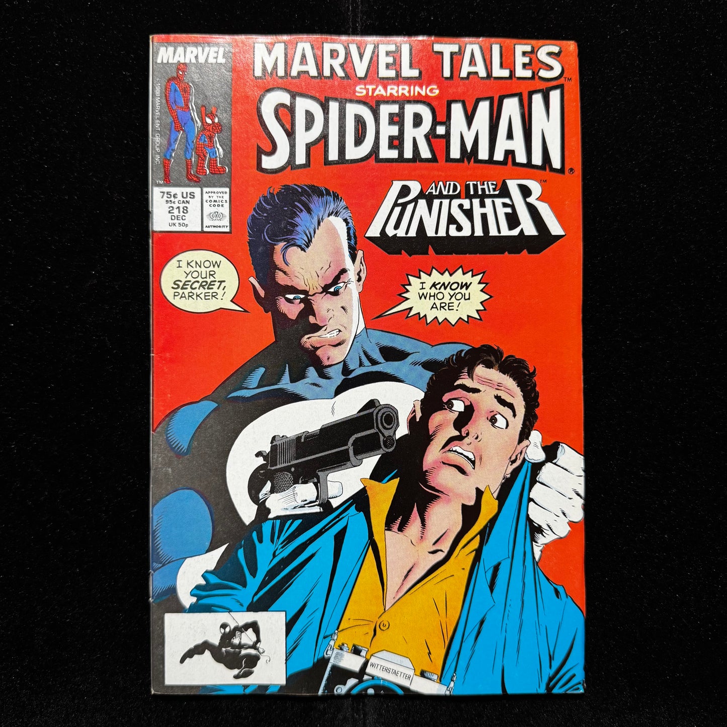 Marvel Tales 218 - Mike Zeck Punisher Cover Art - Copper Age Marvel Comics 1988