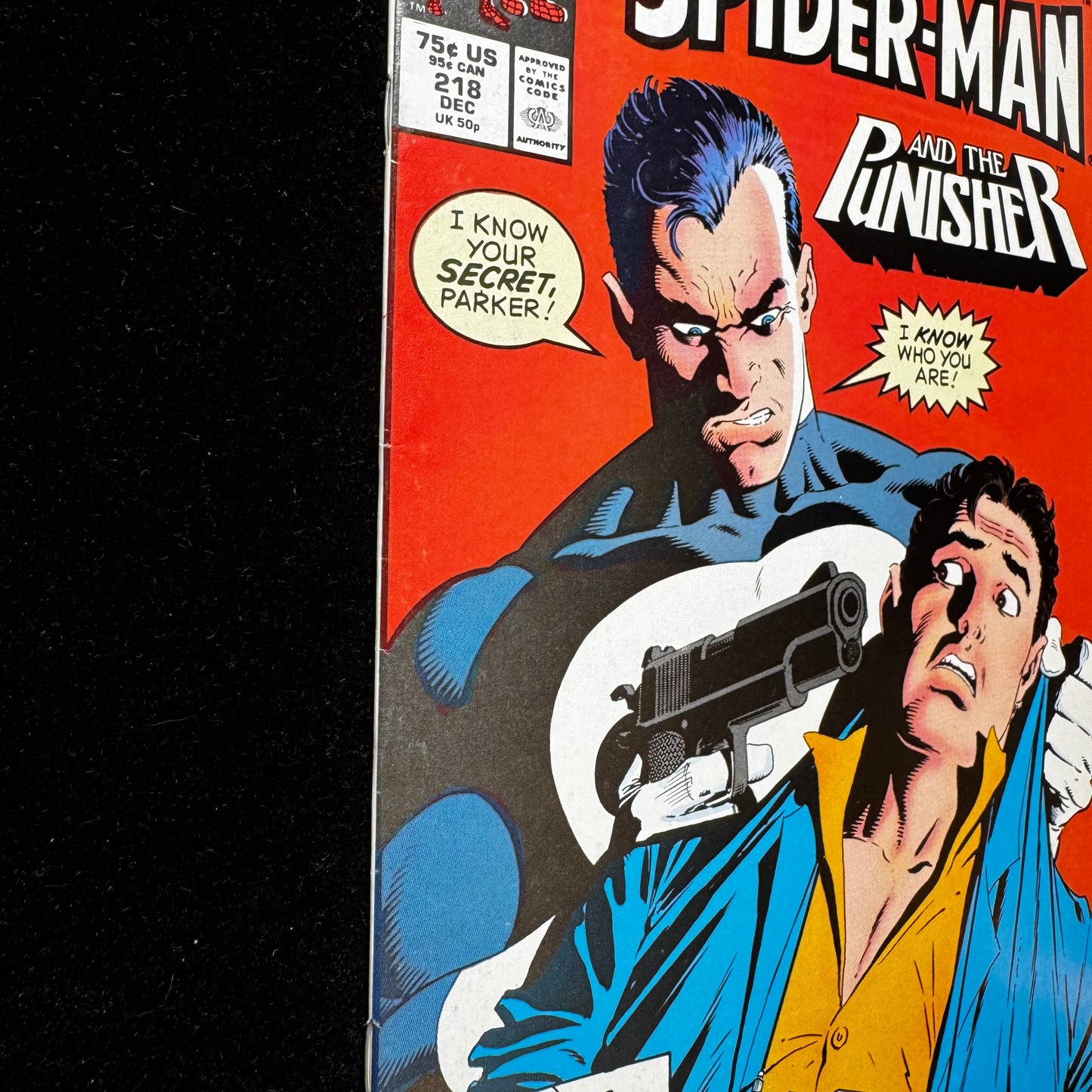 Marvel Tales 218 - Mike Zeck Punisher Cover Art - Copper Age Marvel Comics 1988