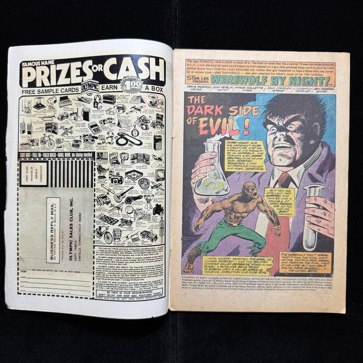 Werewolf By Night 24 - Bronze Age Marvel Comics 1974