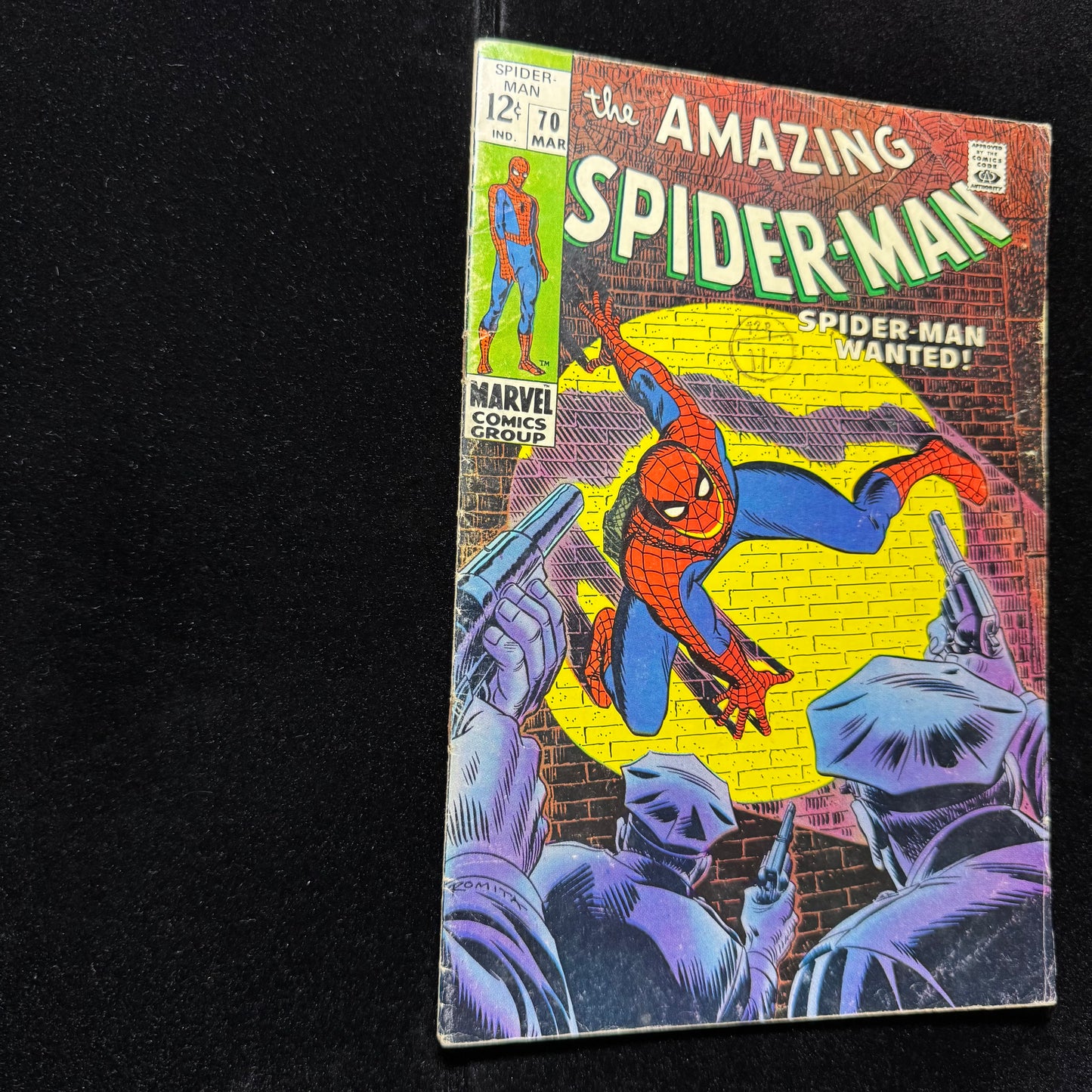 Amazing Spider-Man 70 - 1st Cameo App Of Vanessa Fisk - Silver Age Marvel 1969