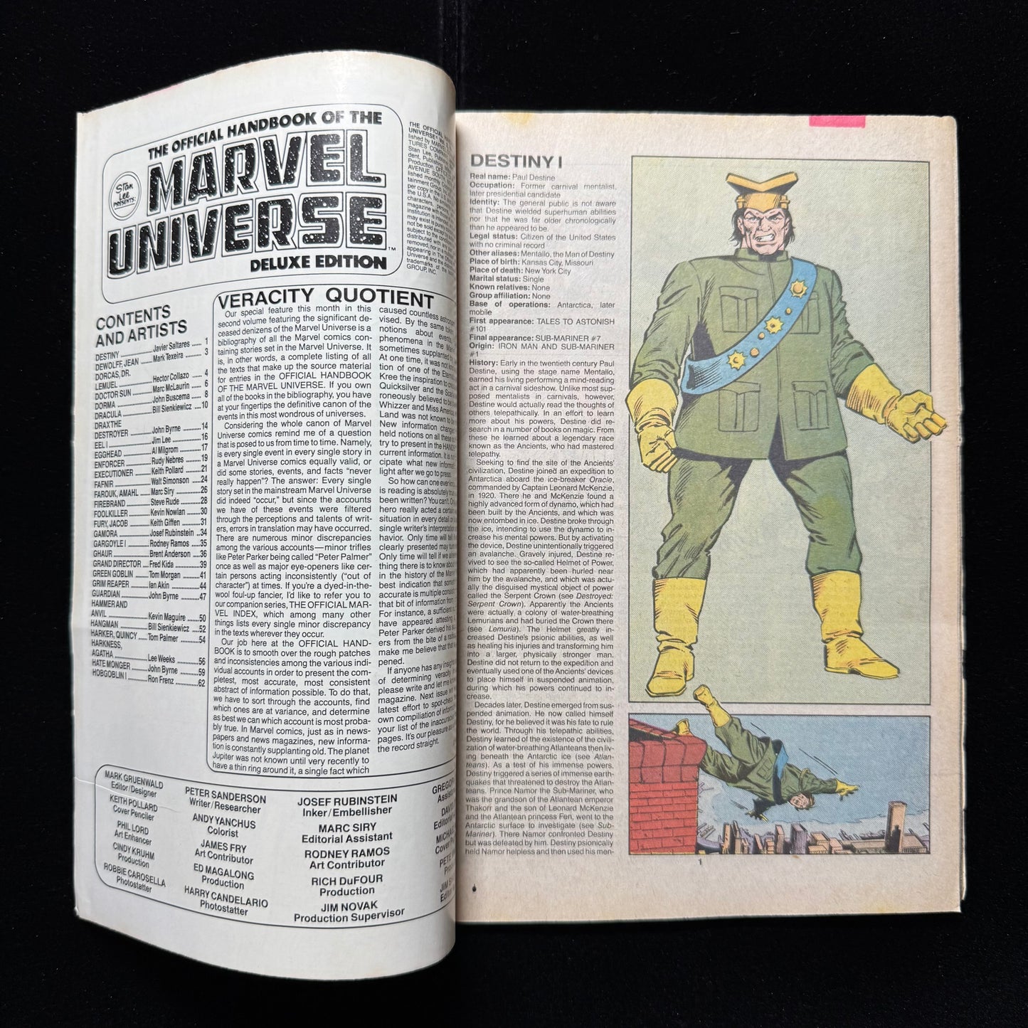 Official Handbook Of The Marvel Universe 17 - Copper Age Marvel Comics 1987