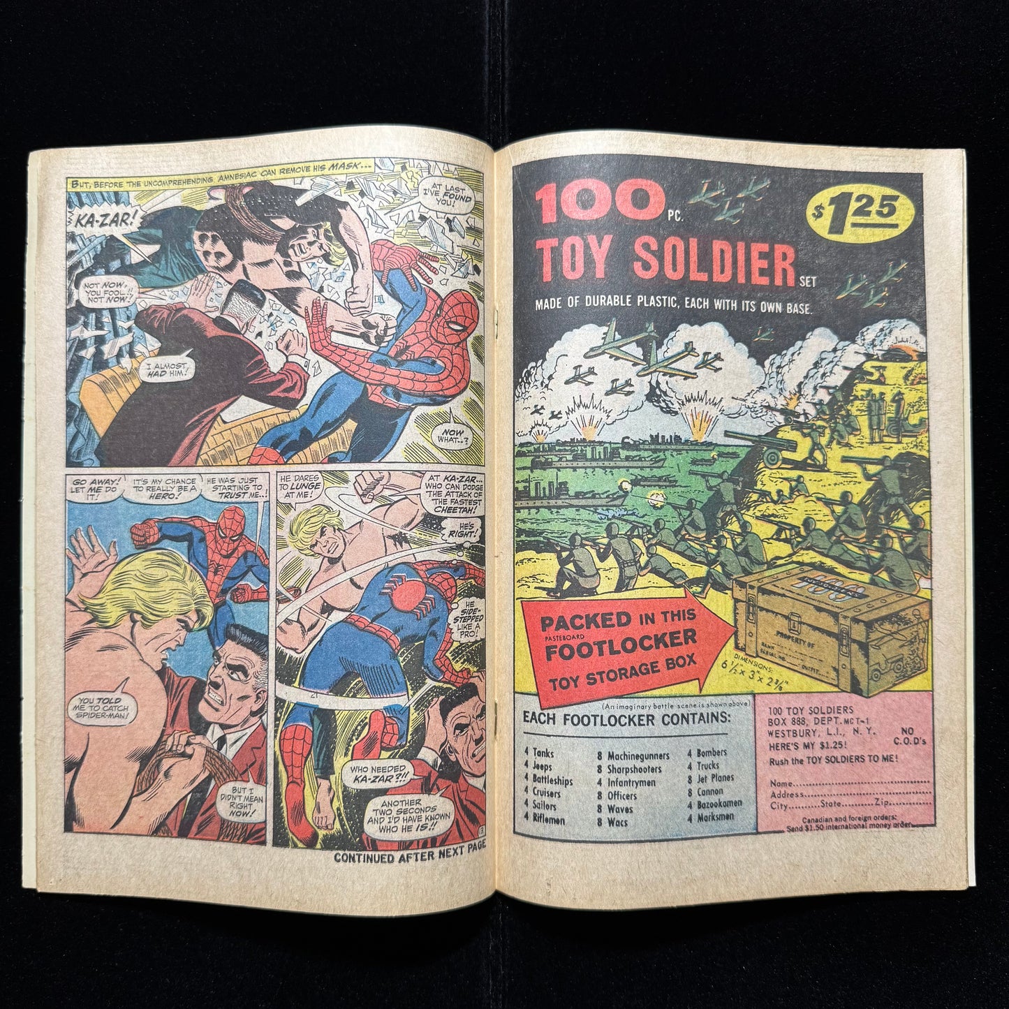 Amazing Spider-Man 57 - Spider-Man And Ka-Zar 1st Meet - Silver Age Marvel 1968