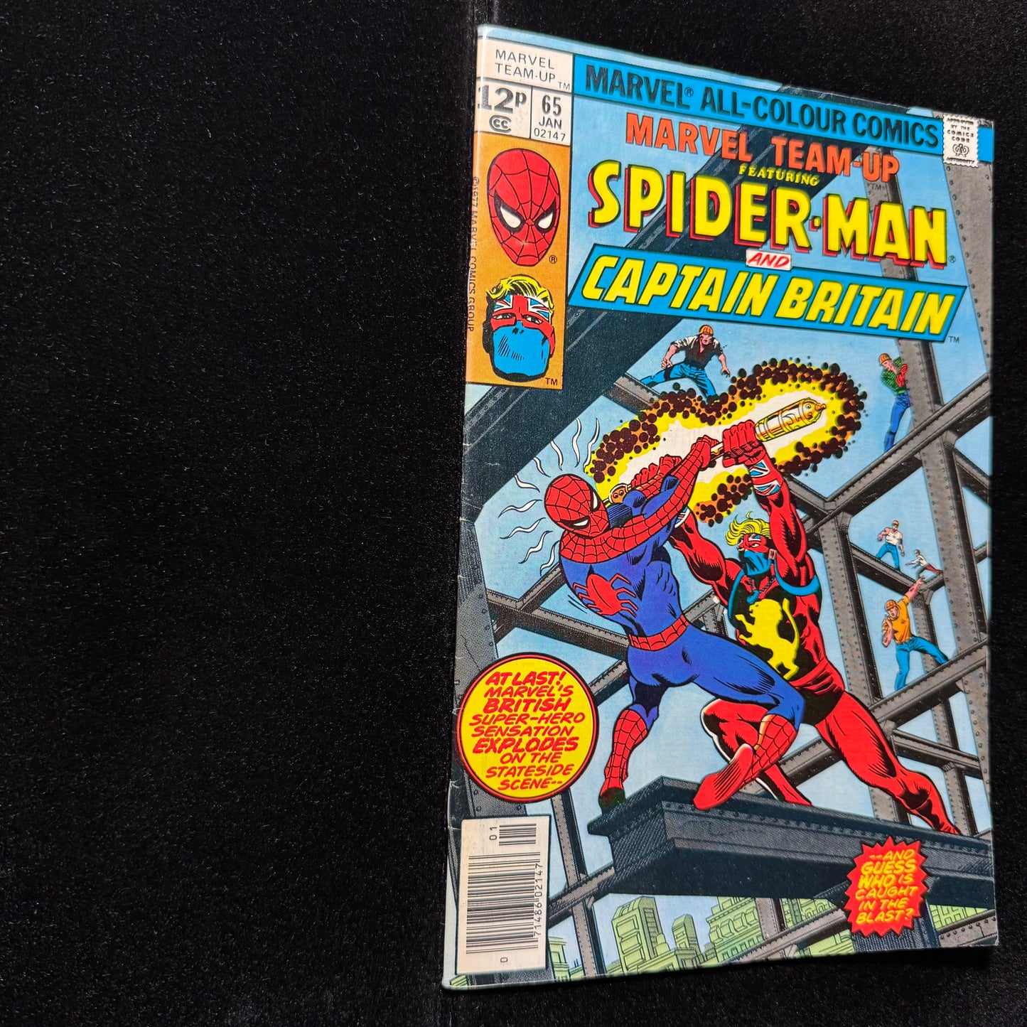 Marvel Team Up 65 - 1st App Cap Britain In US Comics - Bronze Age Marvel 1978