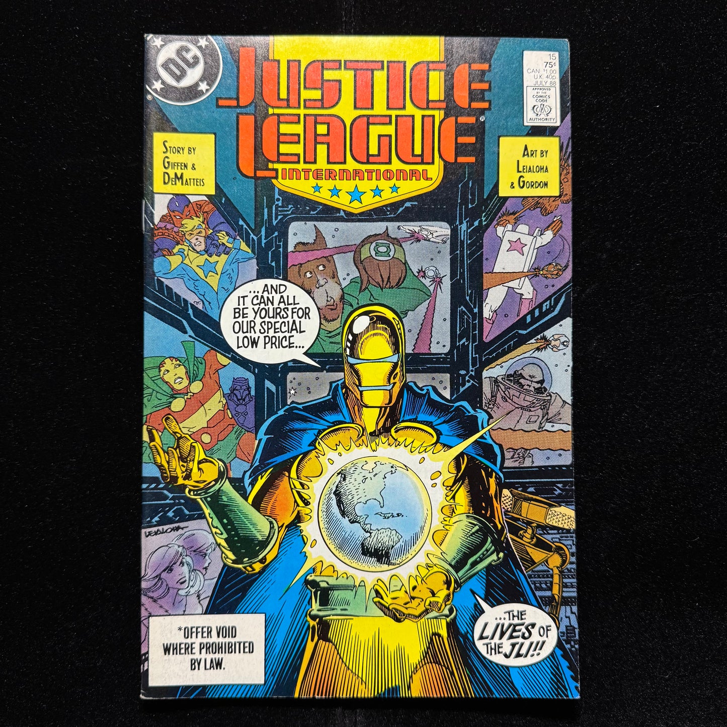 Justice League International 15 - Copper Age Dc Comics 1988