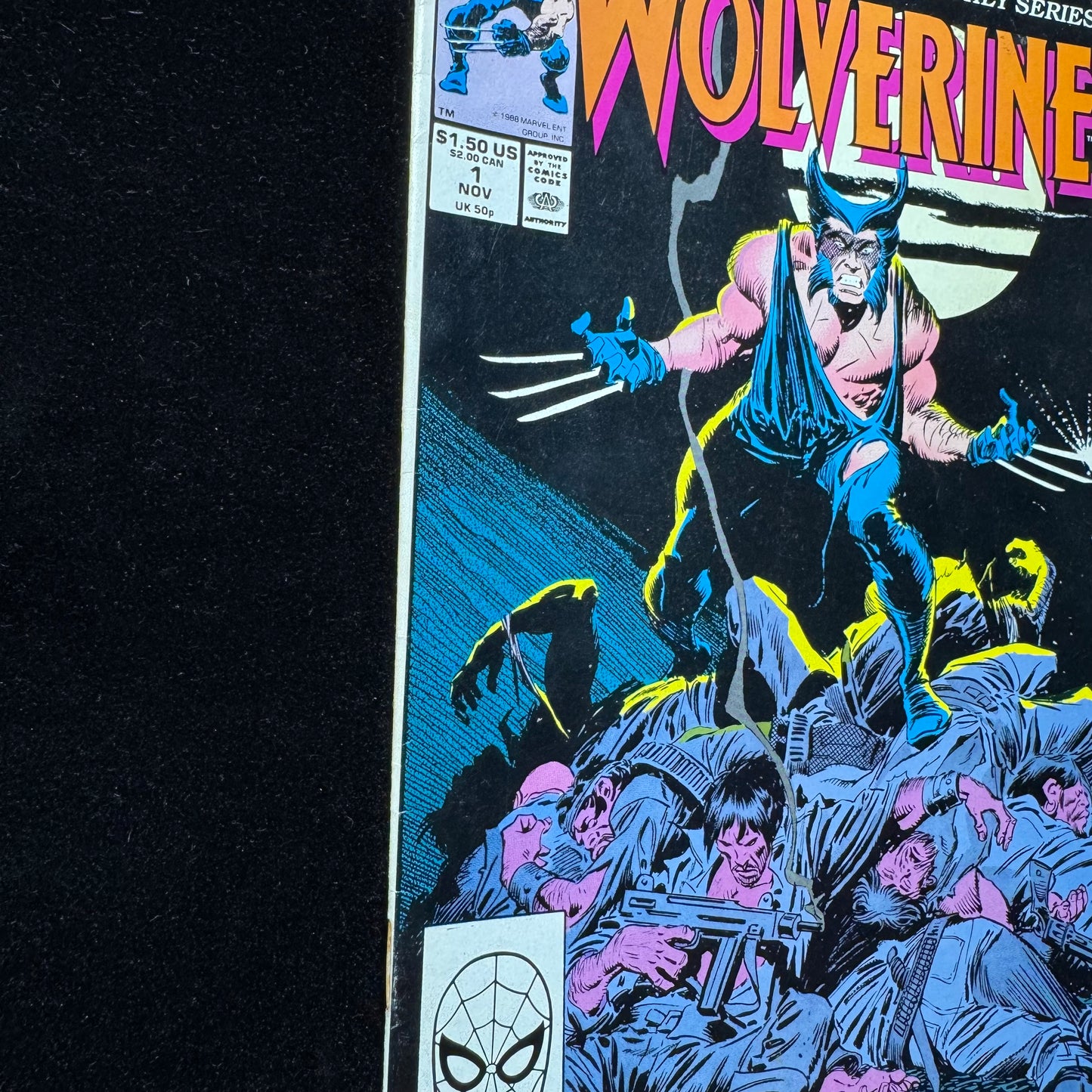 Wolverine 1 - Premiere Issue + 1st Wolverine Black Suit - Copper Age Marvel 1988