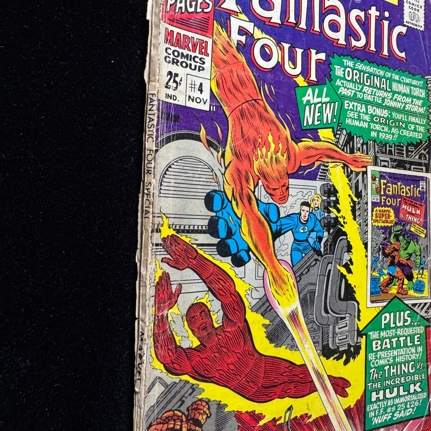 Fantastic Four Annual 4 - Origin Of Human Torch - Silver Age Marvel Comics 1966