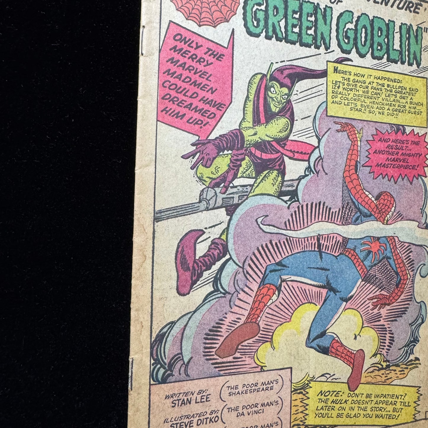 Amazing Spider-Man 14 - 1st App Of Green Goblin - Coverless - Silver Age Marvel Comics 1964