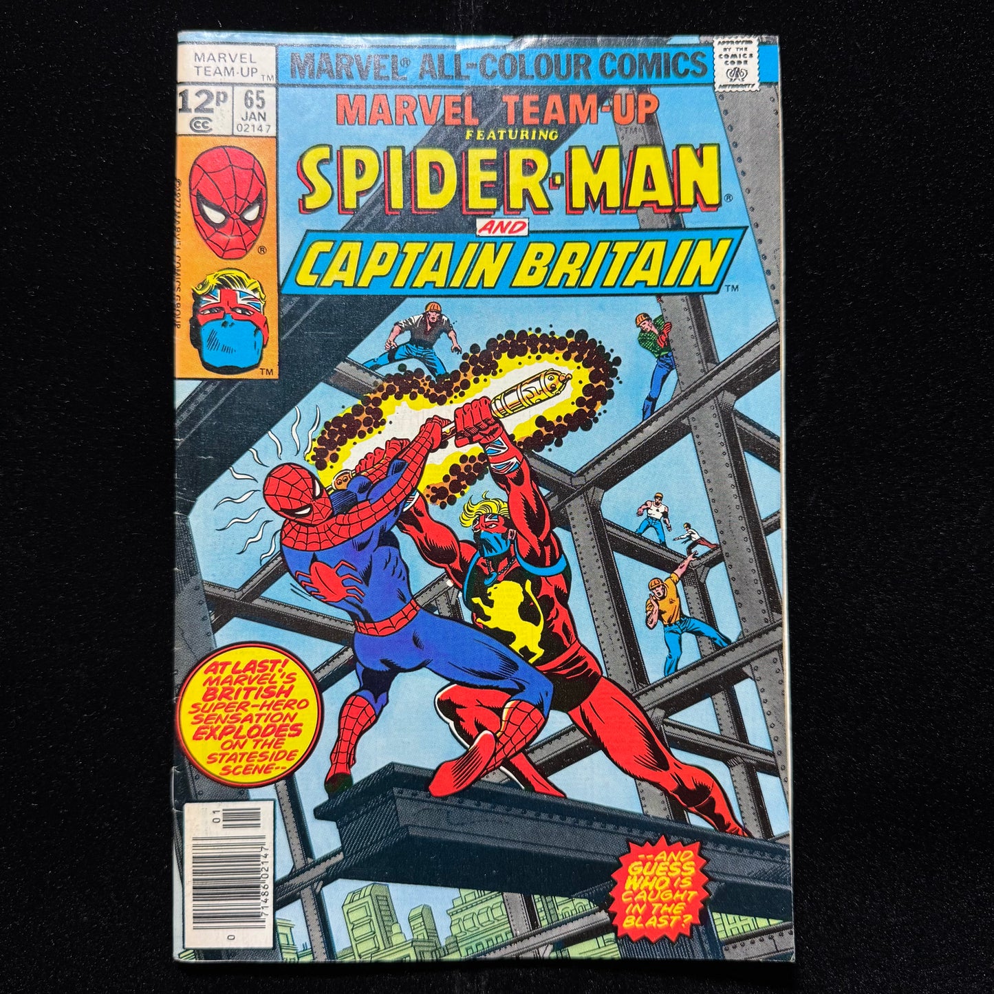 Marvel Team Up 65 - 1st App Cap Britain In US Comics - Bronze Age Marvel 1978