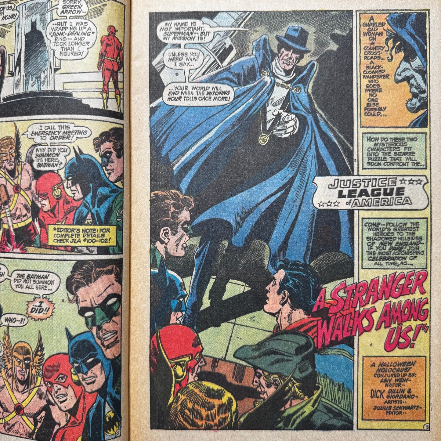 Justice League 103 - Phantom Stranger Joins The JLA - Bronze Age Dc Comics 1972