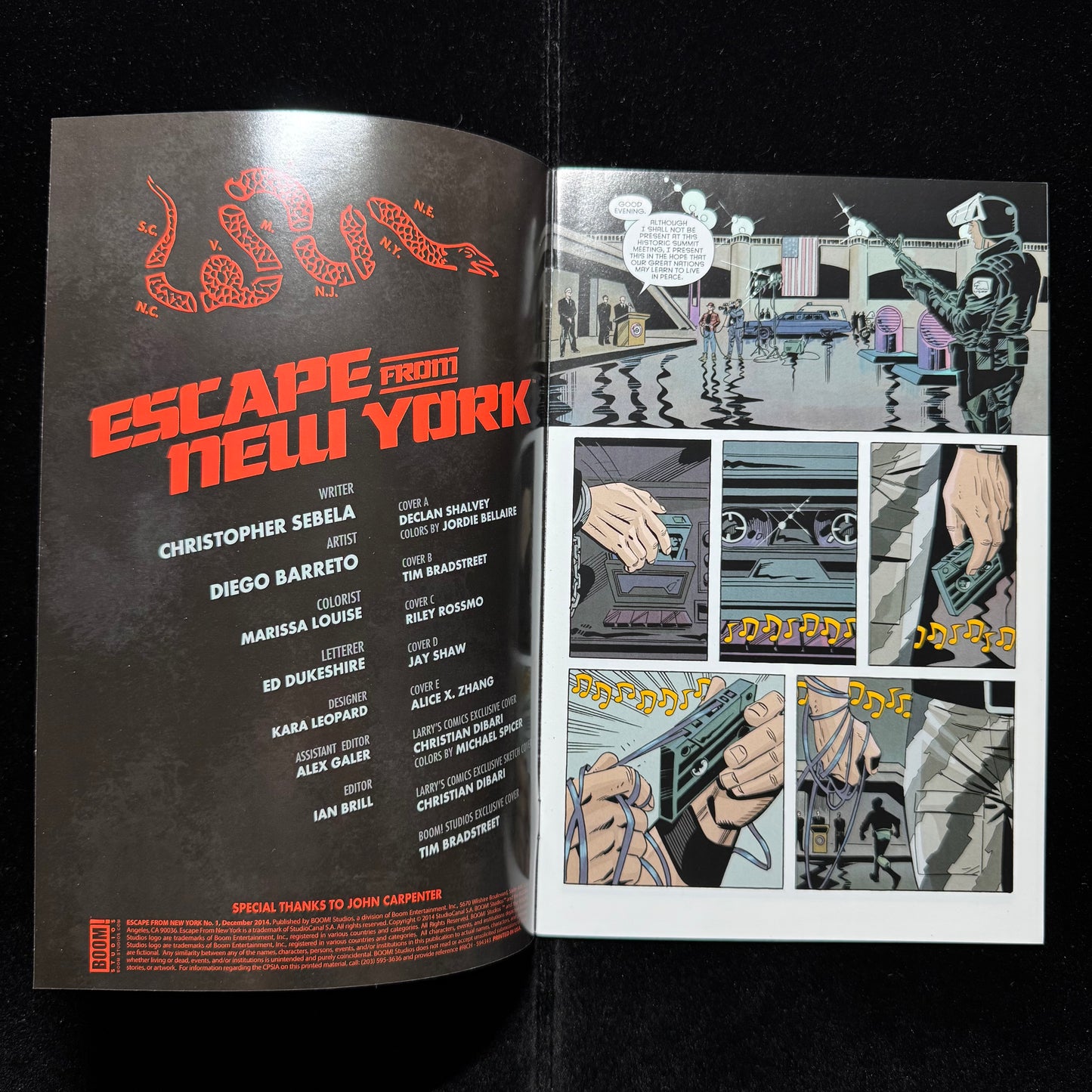Escape From New York 1-3 - Issues 1, 2 And 3 - Modern Age BOOM! Comics 2014