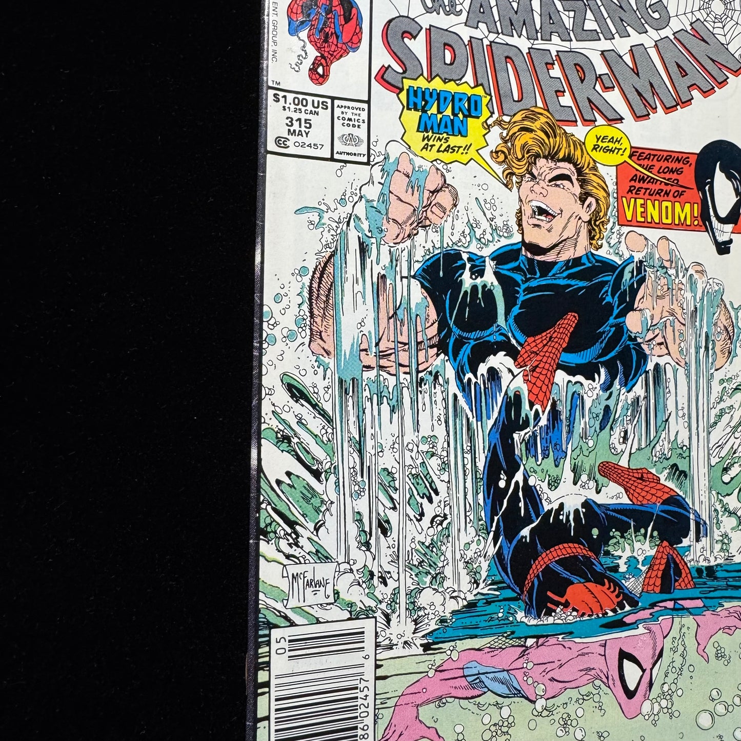 Amazing Spider-Man 315 - Newsstand Edition - 2nd Venom - Copper Age Marvel 1989