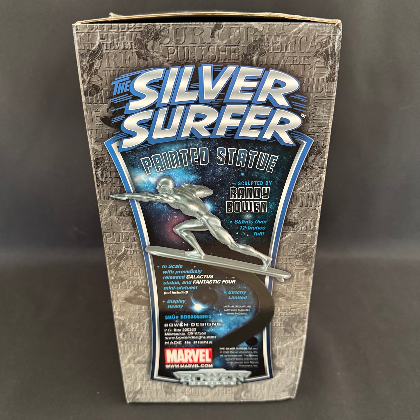 Silver Surfer 12” Statue By Bowen Designs - Limited Edition 577/2200 Boxed 2008