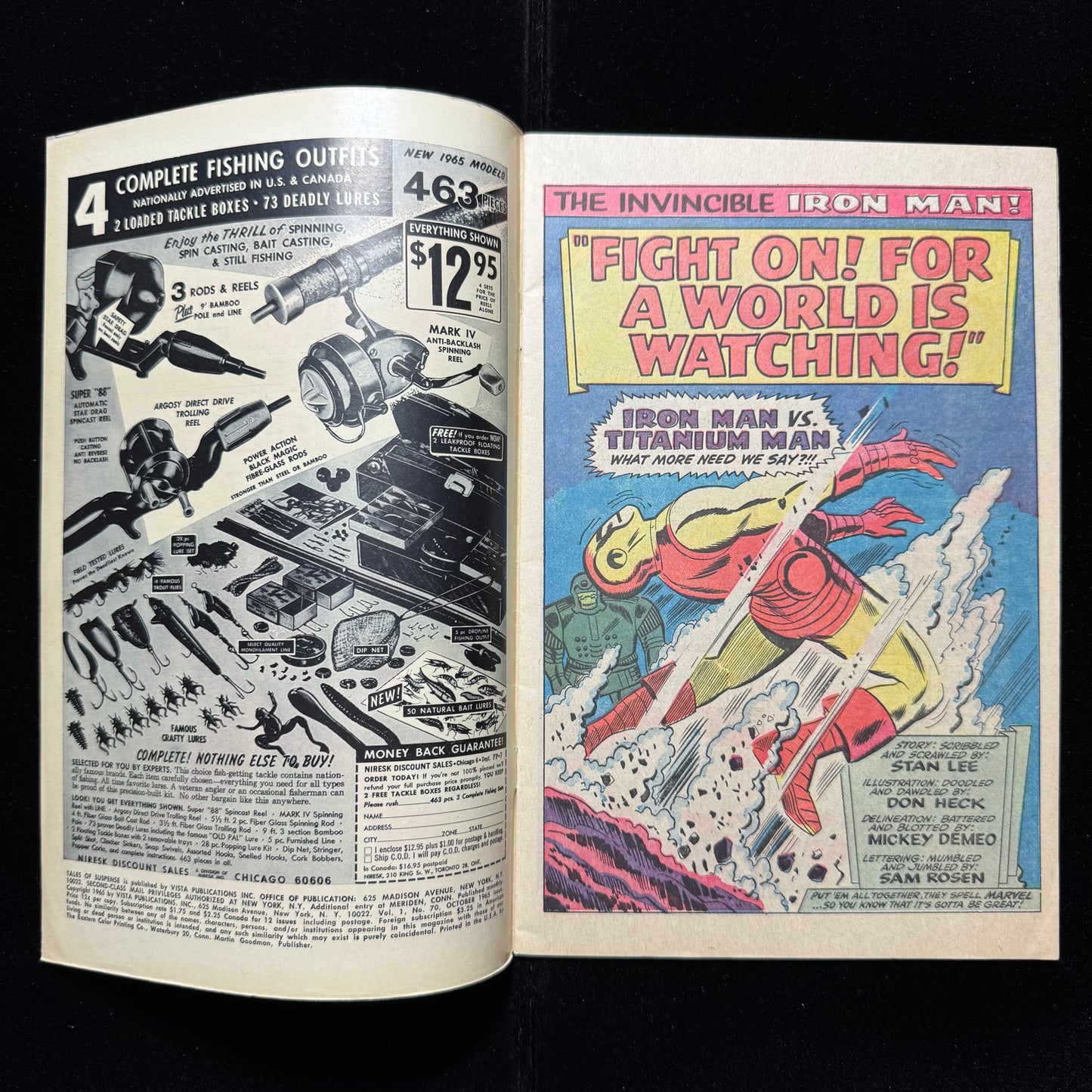 Tales Of Suspense 70 - Stunning Condition - Silver Age Marvel Comics 1965