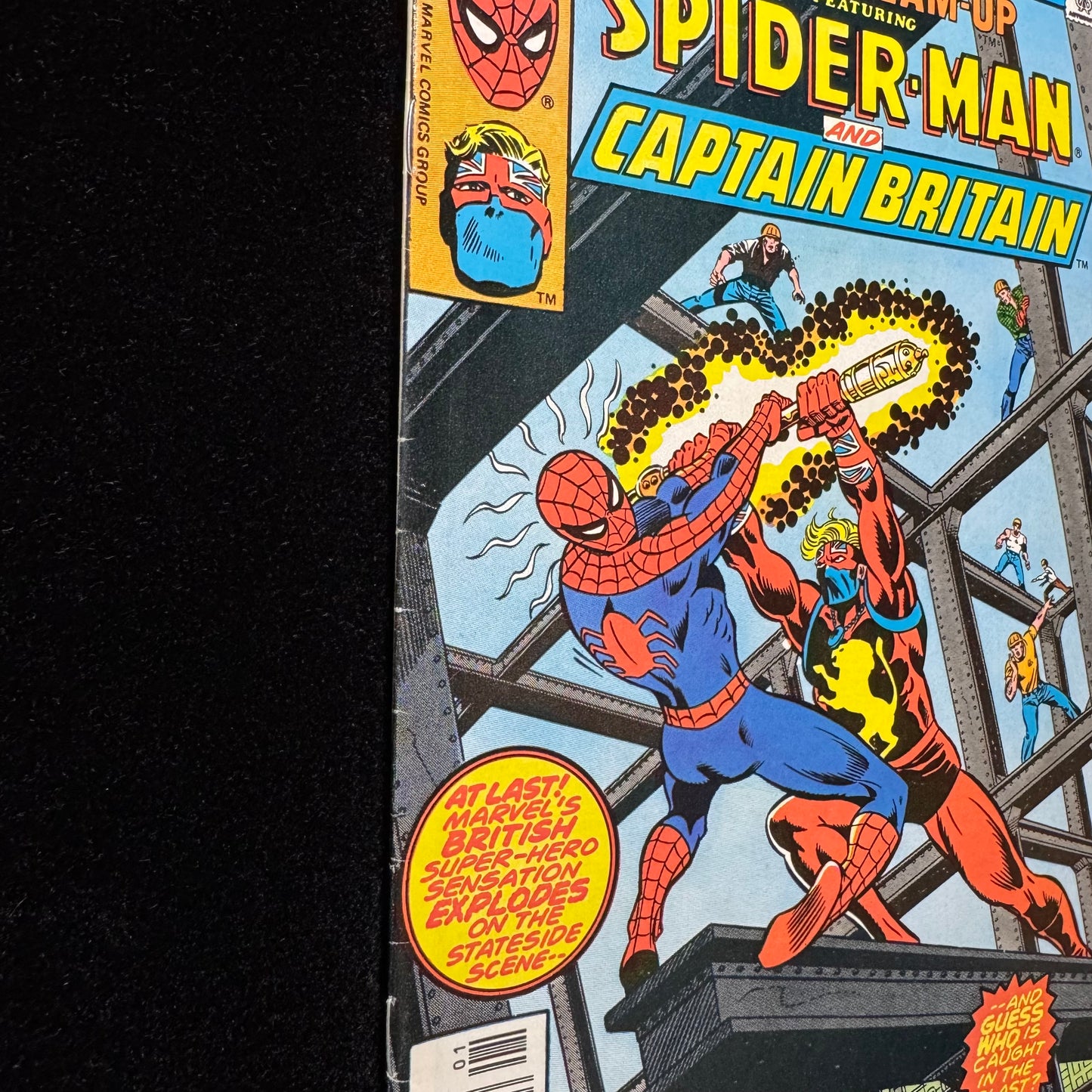Marvel Team Up 65 - 1st App Of Cap Britain In US Comics - Bronze Age Marvel 1978