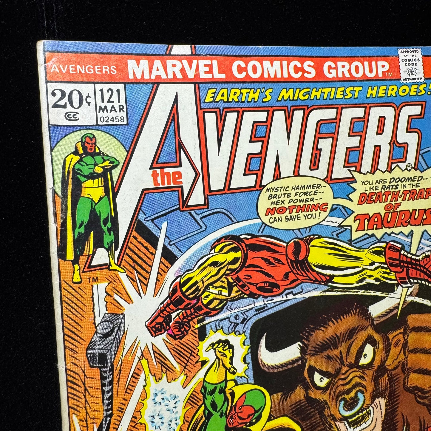 Avengers 121 - Value Stamp Has Been Removed - Bronze Age Marvel Comics 1974