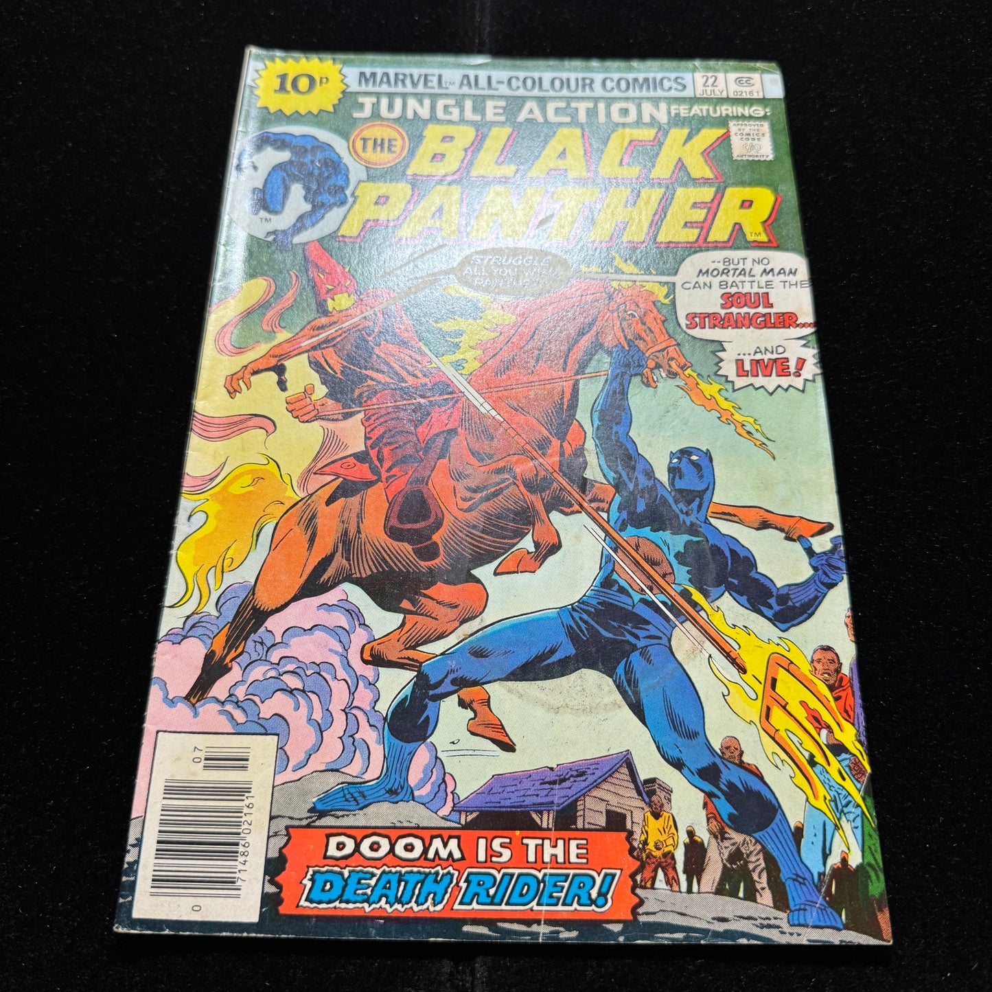 Jungle Action 22 - 1st App Of Soul Strangler - Bronze Age Marvel Comics 1976