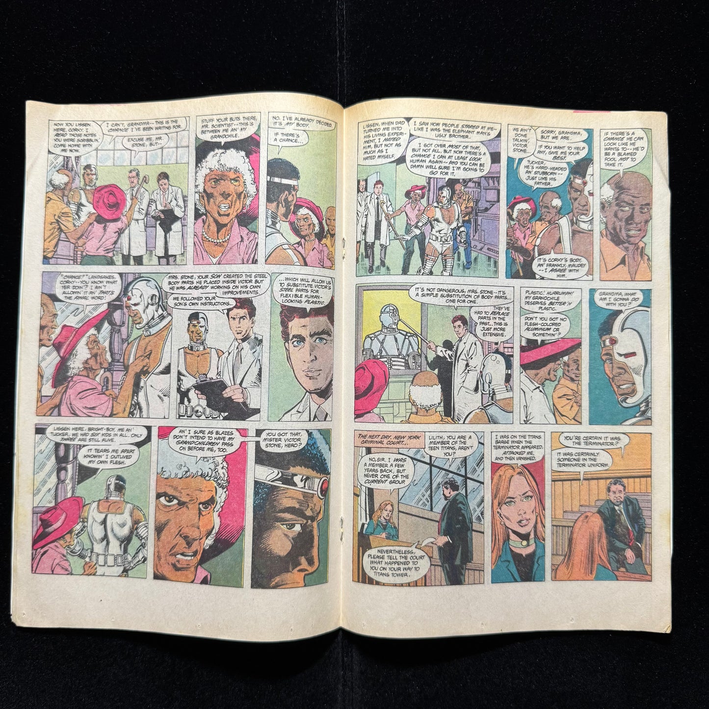 Tales Of The Teen Titans 54 - Deathstroke Cover - Copper Age Dc Comics 1985