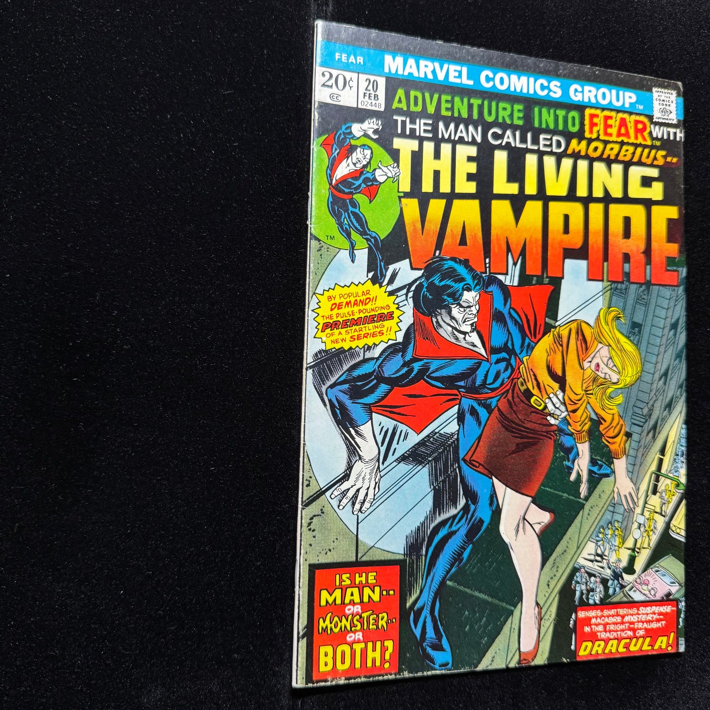 Adventure Into Fear 20 - 1st Solo Morbius Story - Bronze Age Marvel Comics 1974